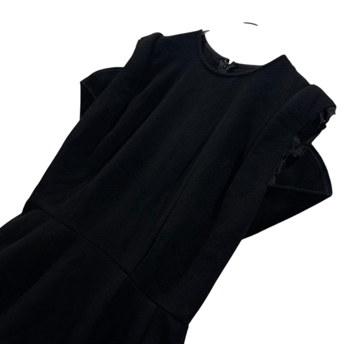 COMME des GARCONS(コムデギャルソン) 1999AW Wool-Blend Cashmere Sleeveless Dress ウール混 カシミヤ ノースリーブ ワンピース GO-04041M M ブラック AD1999 90s アーカイブ カシミア 70%