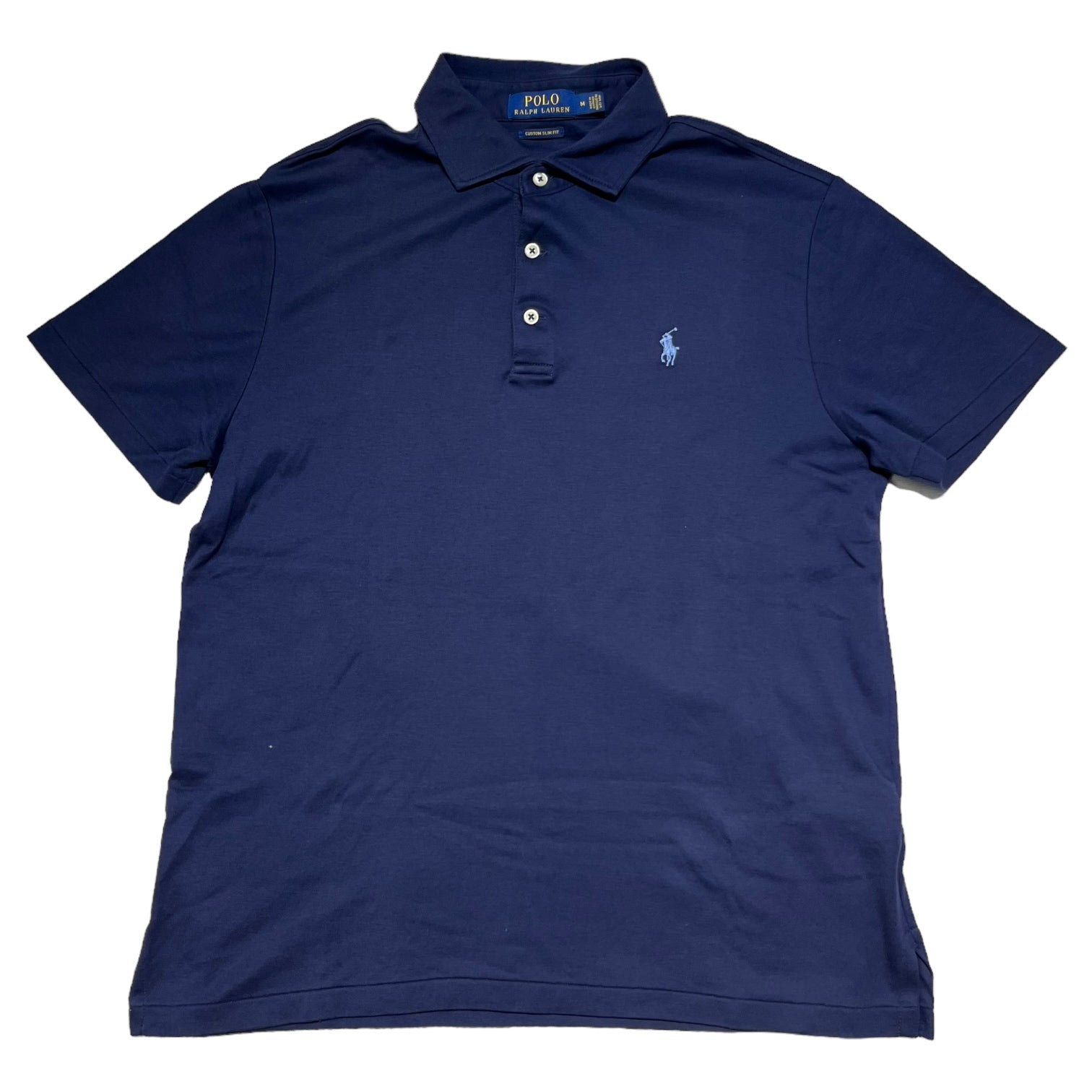 POLO RALPH LAUREN(ポロラルフローレン) One point logo polo shirt ワンポイント ロゴ ポロシャツ M ネイビー