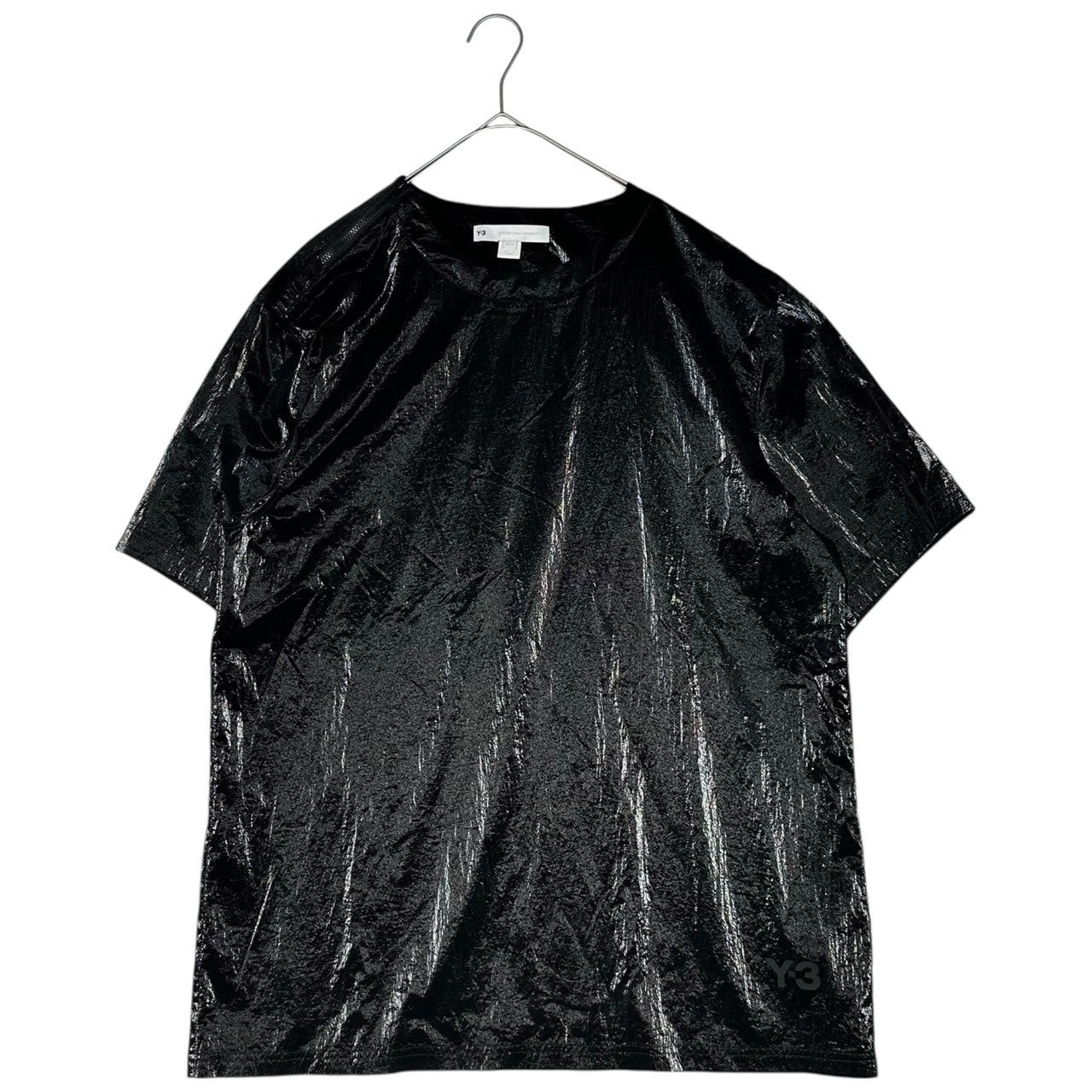 Y-3(ワイスリー) BRACE METALLIC FOIL SS TEE ブレース メタリックフォイル 半袖 Tシャツ H45398 XS ブラック