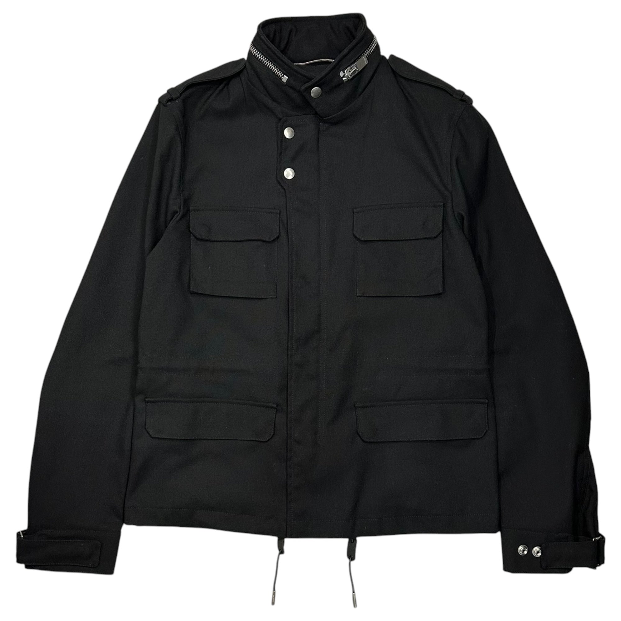 SAINT LAURENT PARIS(サンローランパリ) 13SS By Hedi Slimane M-65 T/C JKT エディ期 ポリコットン フィールド ジャケット 314600 44 ブラック エディ ファーストコレクション ミリタリー