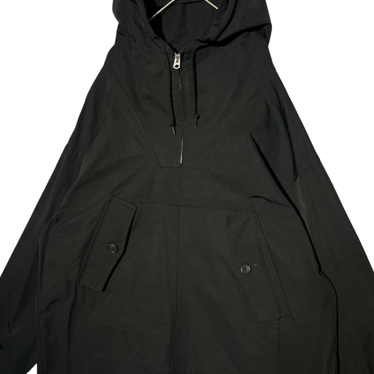 SLOW(スロウ) 60/40 Cotton Nylon-anorak parker コットン ナイロン アノラック パーカー YA010I FREE ブラック アウター ジャケット SLOW&CO