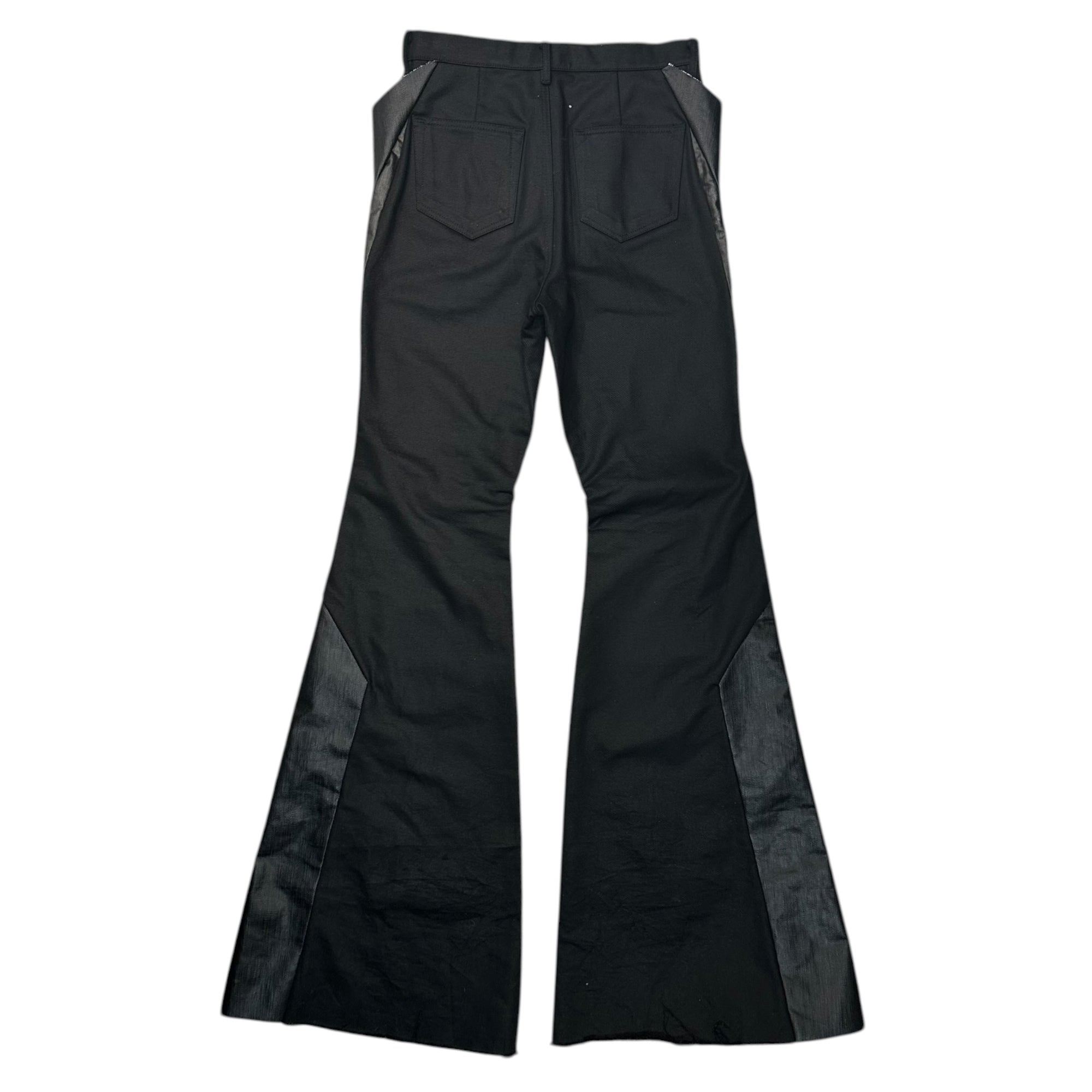 Rick Owens(リックオウエンス) 23SS Denim Slivered Bootcut in Black - SVRN デニム スリヴァード ブーツカット フレア パンツ RR01C4301-COMBO2 32 ブラック