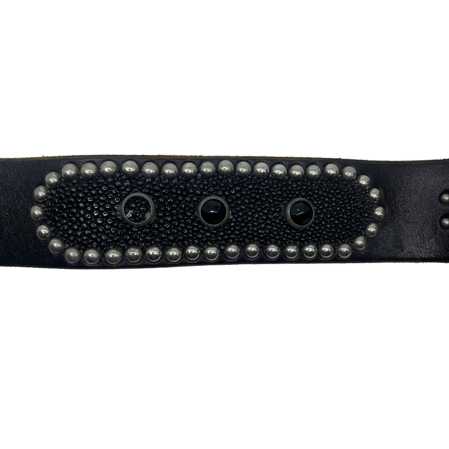 HTC(エイチティーシー) Oval Black Stingray Belt オーバル