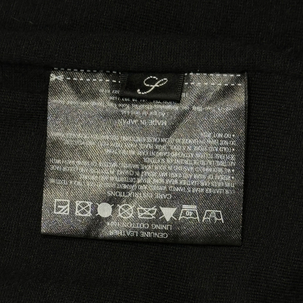 SISSI(シシー) M65-Type Cow-Leather Jacket M65 タイプ カウ レザー ジャケット S ブラック