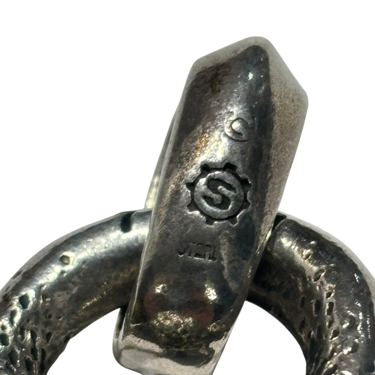 STARLINGEAR(スターリンギア)  FLAMING SKELETON KEY フレーミング スケルトン キー ペンダントトップ シルバー 鍵