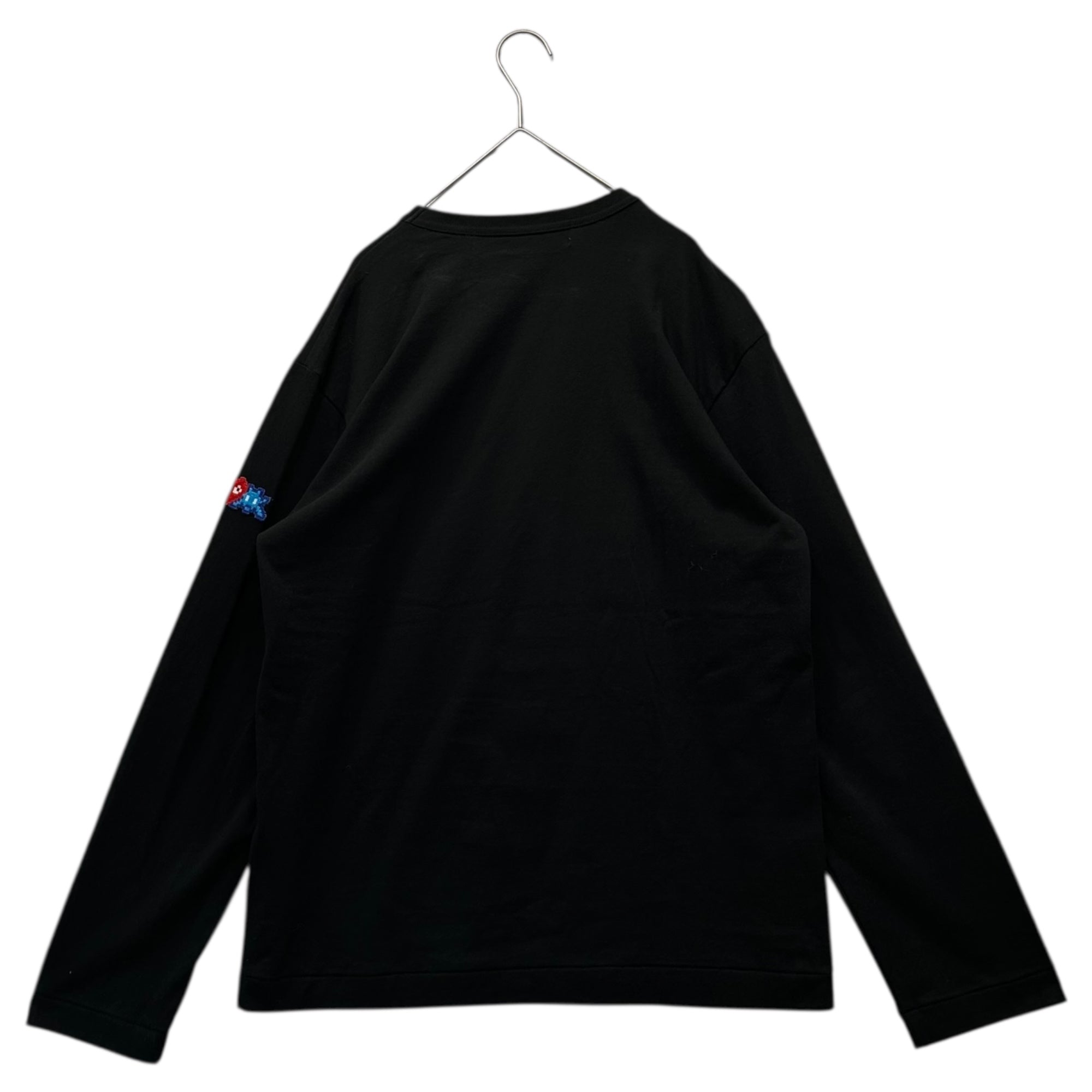 PLAY COMME des GARCONS(プレイコムデギャルソン) INVADER COTTON L/S T-SHIRT インベーダー コットン 長袖 Tシャツ ロンT AZ-T330 L ブラック AD2022