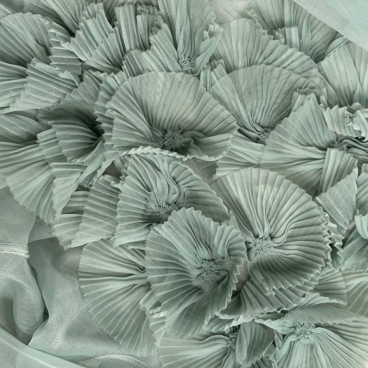 COMME des GARCONS(コムデギャルソン) Flower-Corsage Sheer Cut-And-Sewn フラワー コサージュ シアー カットソー FREE ライトブルー
