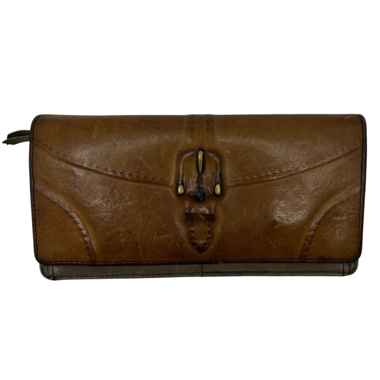 Maison MIHARA YASUHIRO(メゾンミハラヤスヒロ) "INVISIBLE" Long Wallet あぶり出し ロング ウォレット レザー 長財布 ブラウン