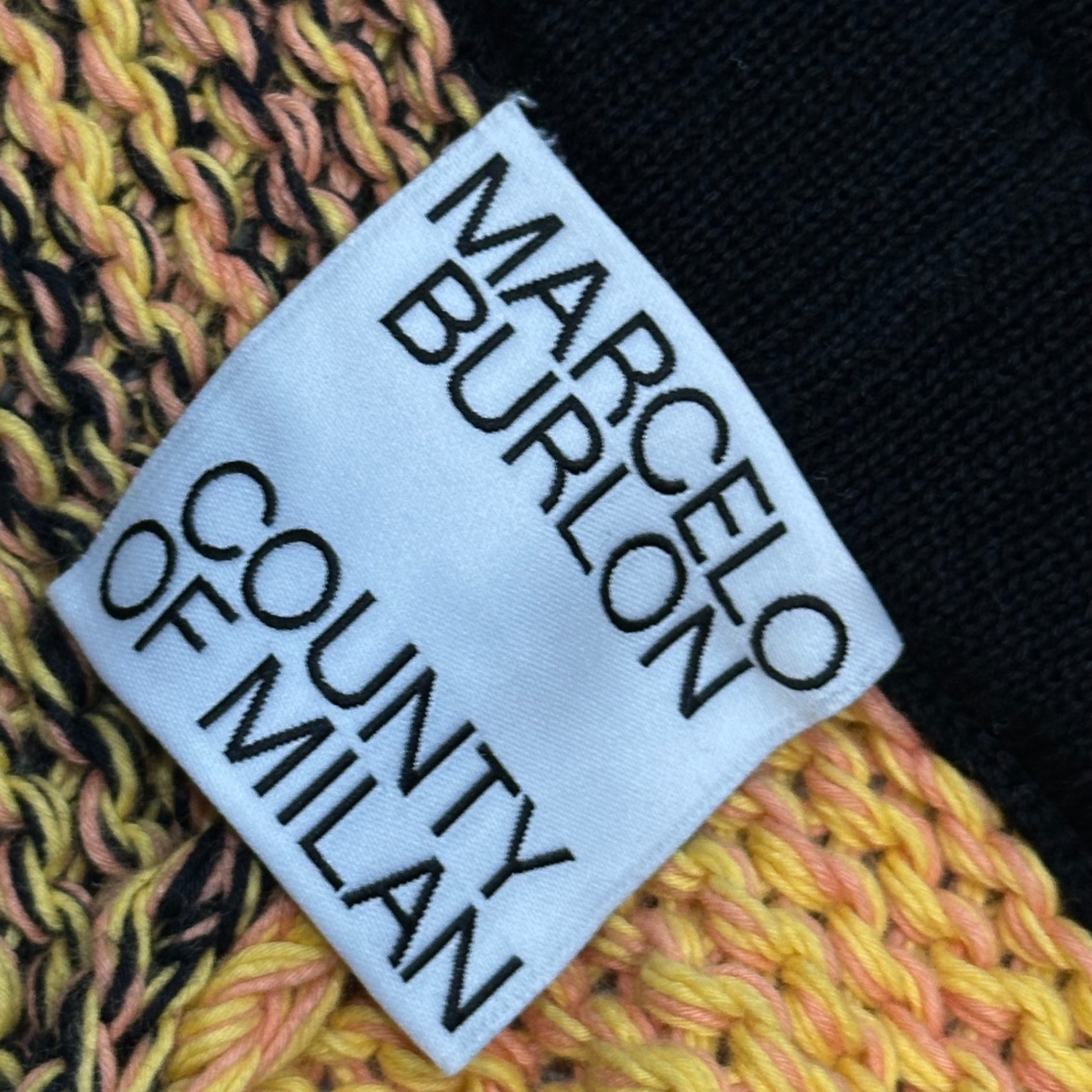 MARCELO BURLON(マルセロバーロン)  Cotton Knit Wide-Leg Half Pants コットンニット ワイド ハーフ パンツ CMHM003S23KNI001 M マルチカラー