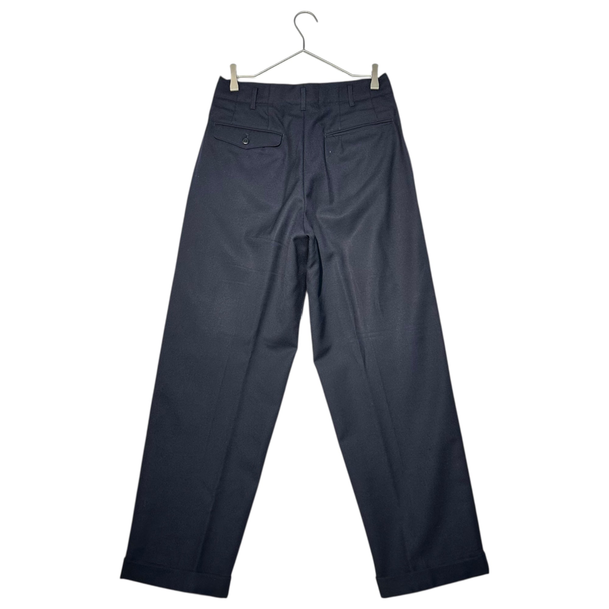 YOHJI YAMAMOTO(ヨウジヤマモト) "CENTRAL JAPAN RAILWAY COMPANY" Wool Set-Up Suit JR東海 制服  ウールセットアップ スーツ A6(L程度) ネイビー ダブル テーラード ジャケット 2タック スラックス