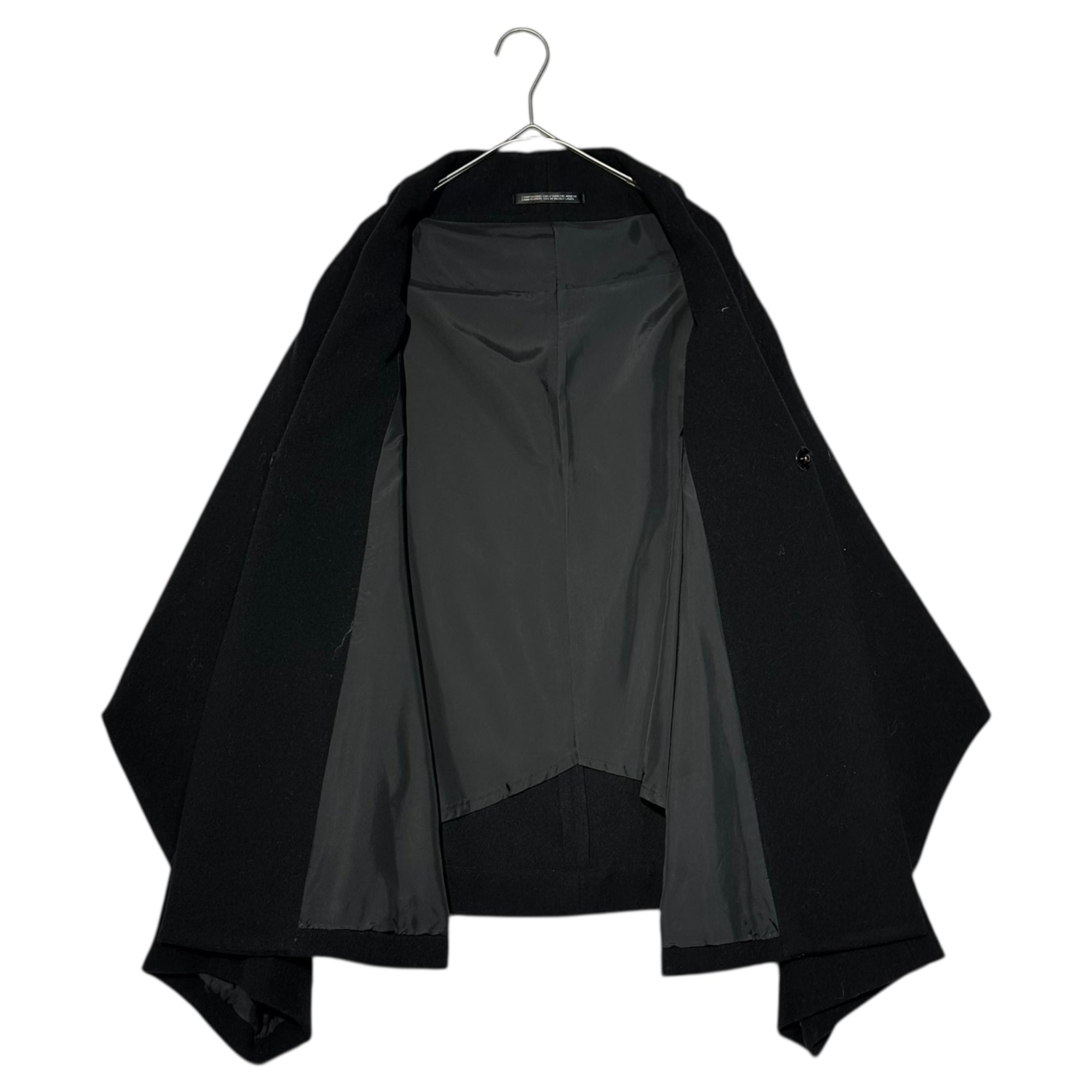 Y's(ワイズ) Kimono-Style Shawl Collar Melton Jacket 着物 スタイル ショールカラー メルトン ジャケット YG-J23-918 3(L程度) ブラック