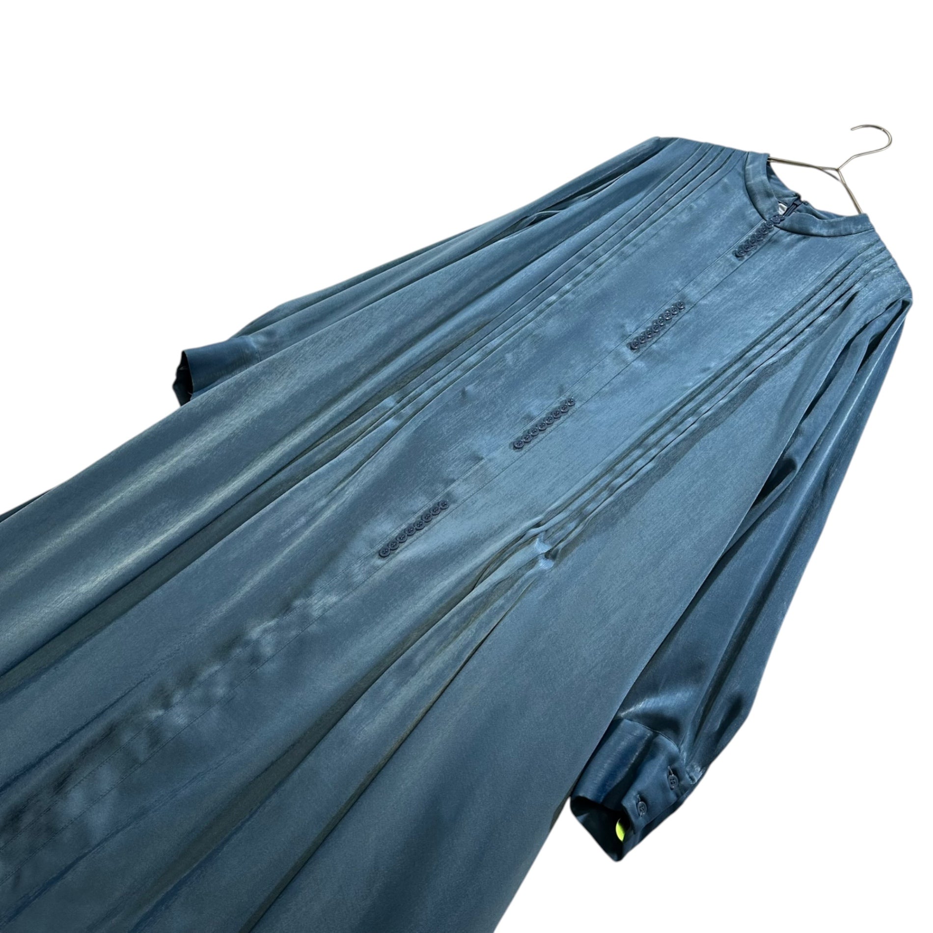 AMERI(アメリ) QUEUE BUTTON DRESS キュー ボタン ドレス ワンピース 01120540860 S ブルー