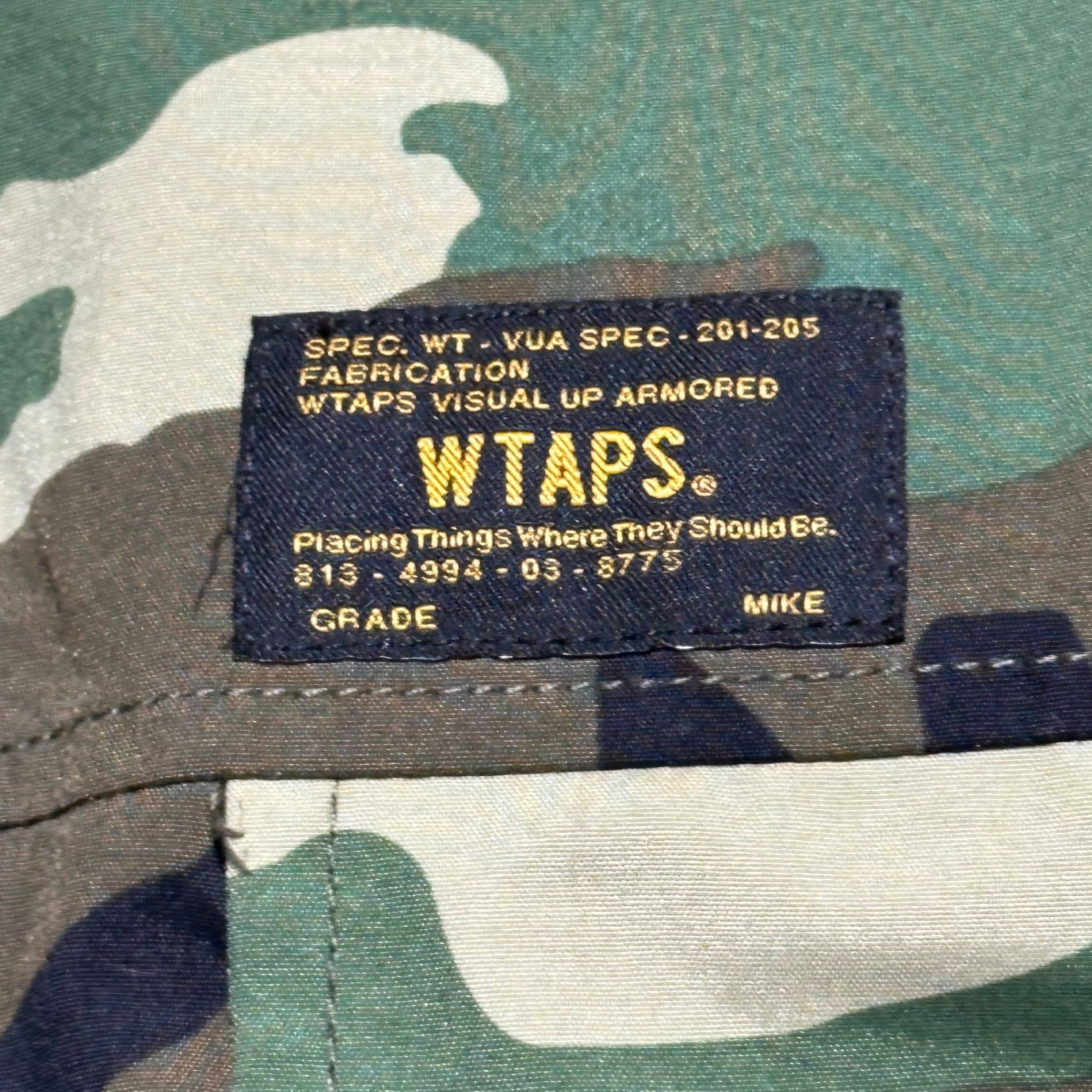 WTAPS(ダブルタップス) 15AW EX31 SNEAK COLLECTION NYLON TAFFETA TETRATEX 152LTDT-JKM01S 迷彩 カモフラ マウンテンパーカー ジャケット ブルゾン 152LTDT-JKM01S 2(M程度) カーキ