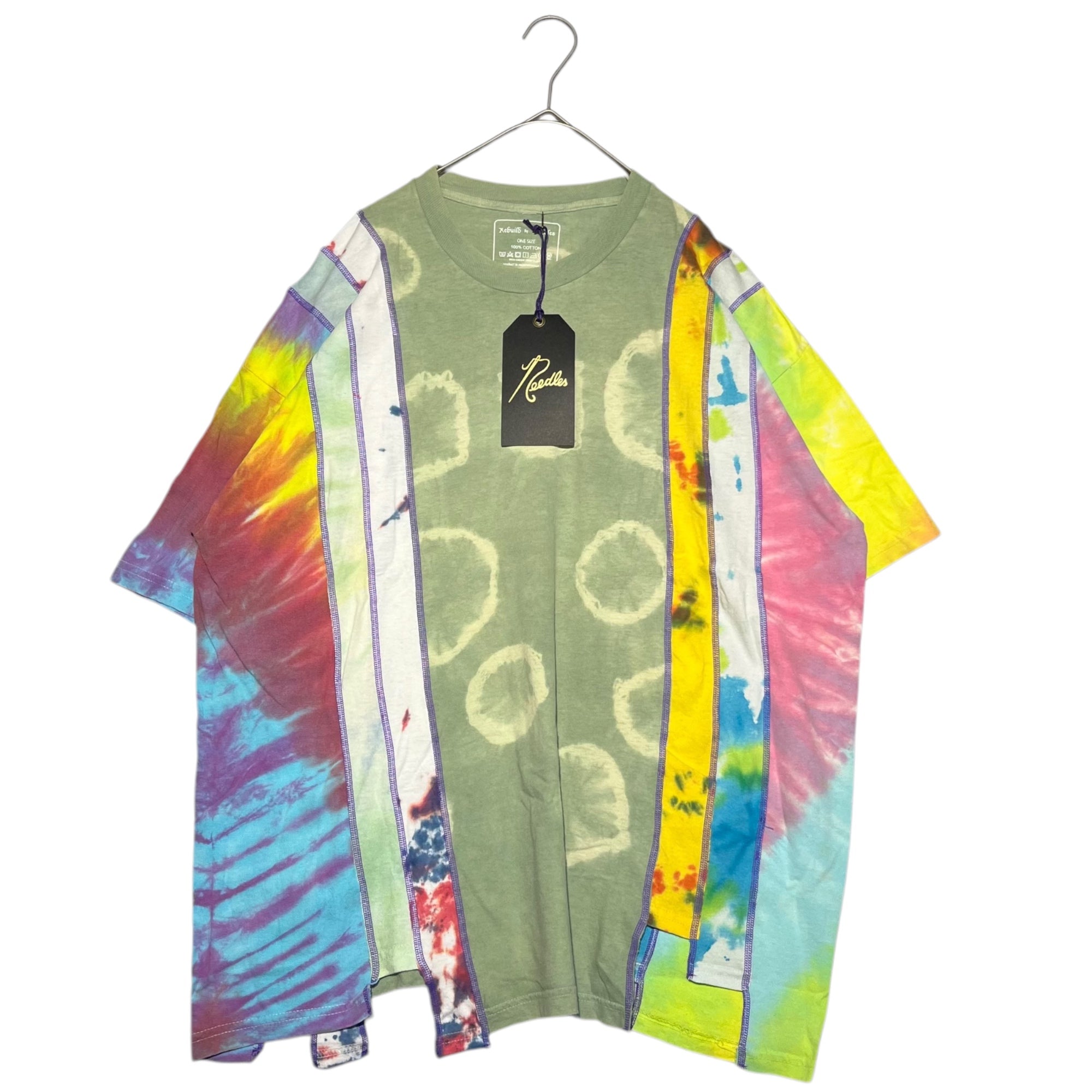 Rebuild by Needles(リビルドバイニードルズ) 5Cuts S/S Tee - Tie Dye タイダイ 再構築 Tシャツ FK396 FREE マルチ