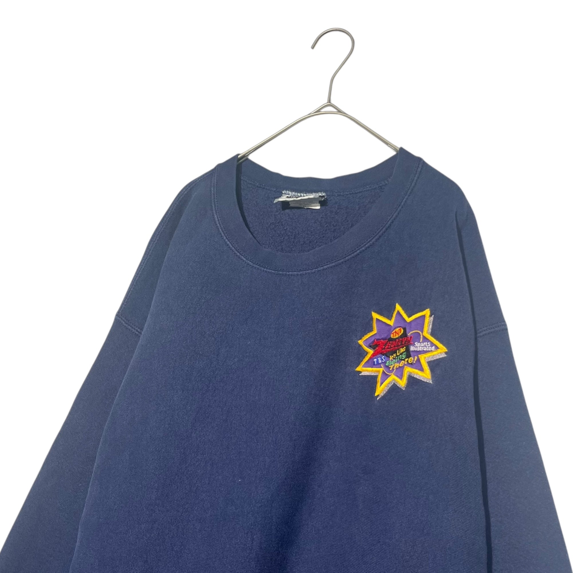 LEE(リー) 90's 「ZENITH」 Oversized sweatshirt with patch decoration ゼニス ワッペン オーバーサイズ スウェット XL ネイビー