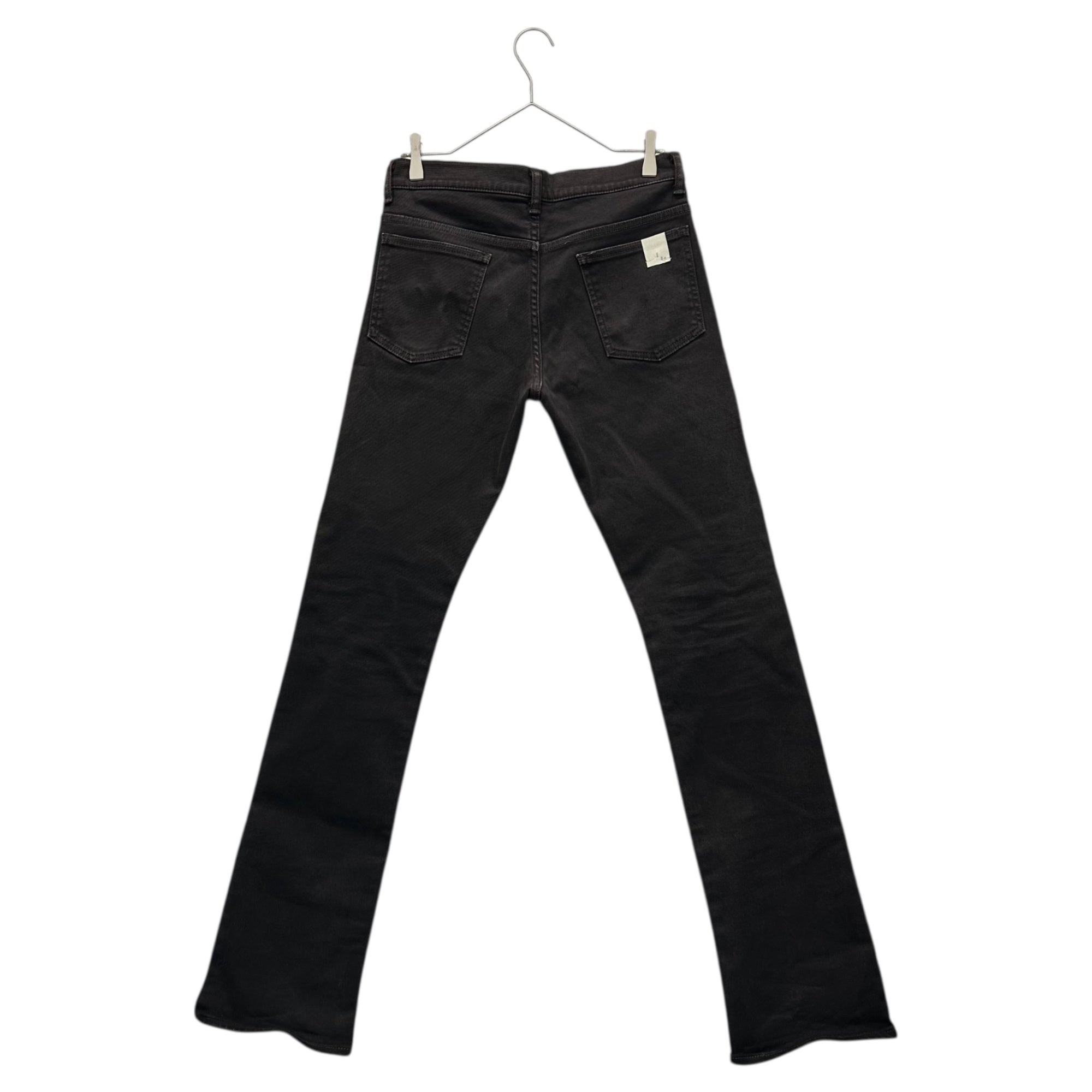 N.HOOLYWOOD(エヌハリウッド ミスターハリウッド) Thigh-Flap Black Skinny Denim Pants 太腿 フラップ ブラック スキニー デニム パンツ  726pieces M フェードブラック