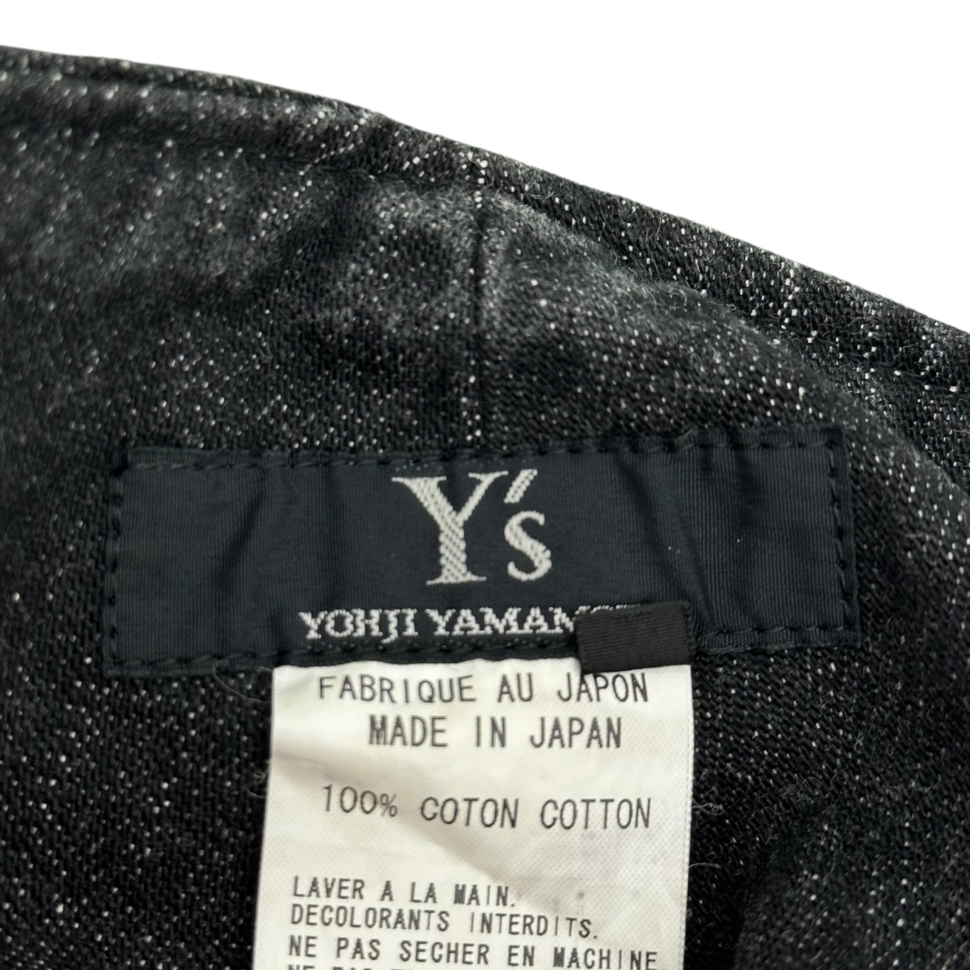 Y's(ワイズ) Belted Black Denim Shorts ベルテッド ブラックデニム ショーツ YS-P29-055 1(S程度) ブラック 男性着用可能
