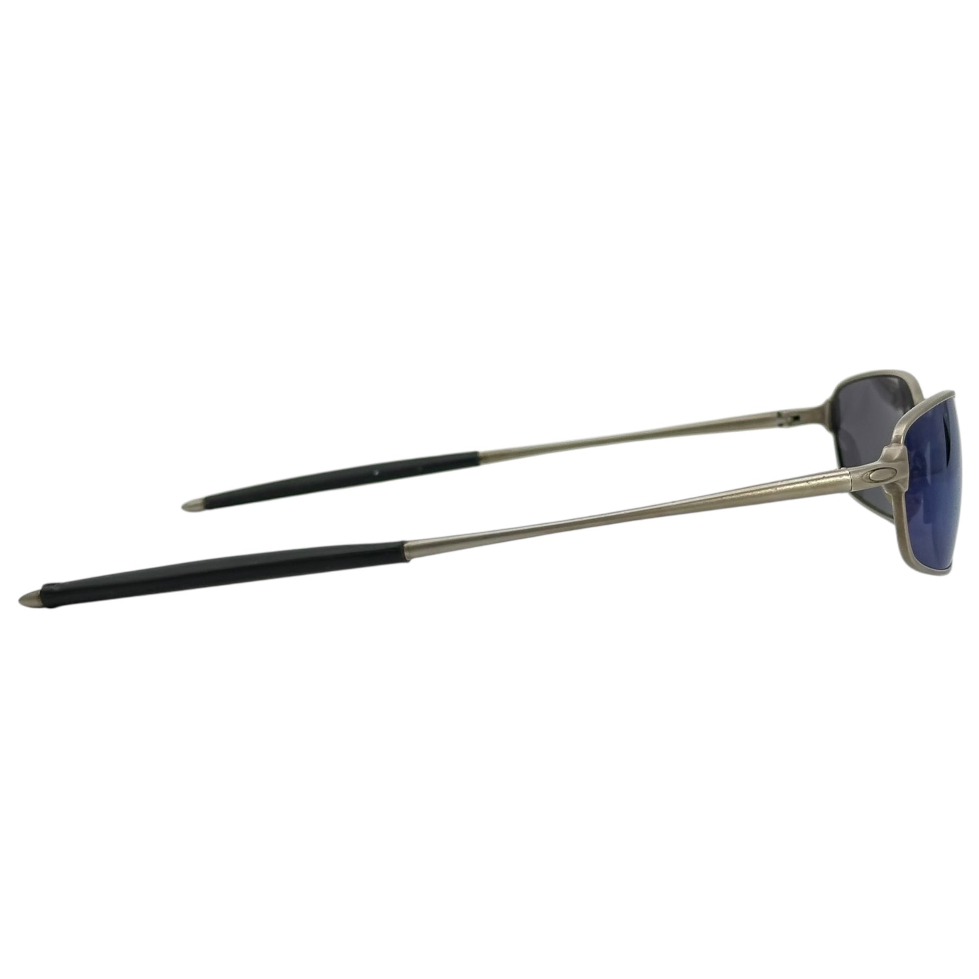美品　OAKLEY　Gauge6　サングラス　ミラーレンズ　シルバーフレーム OAKLEYオークリーサングラス GAUGE 6 Ti(ゲージ シックス ティー