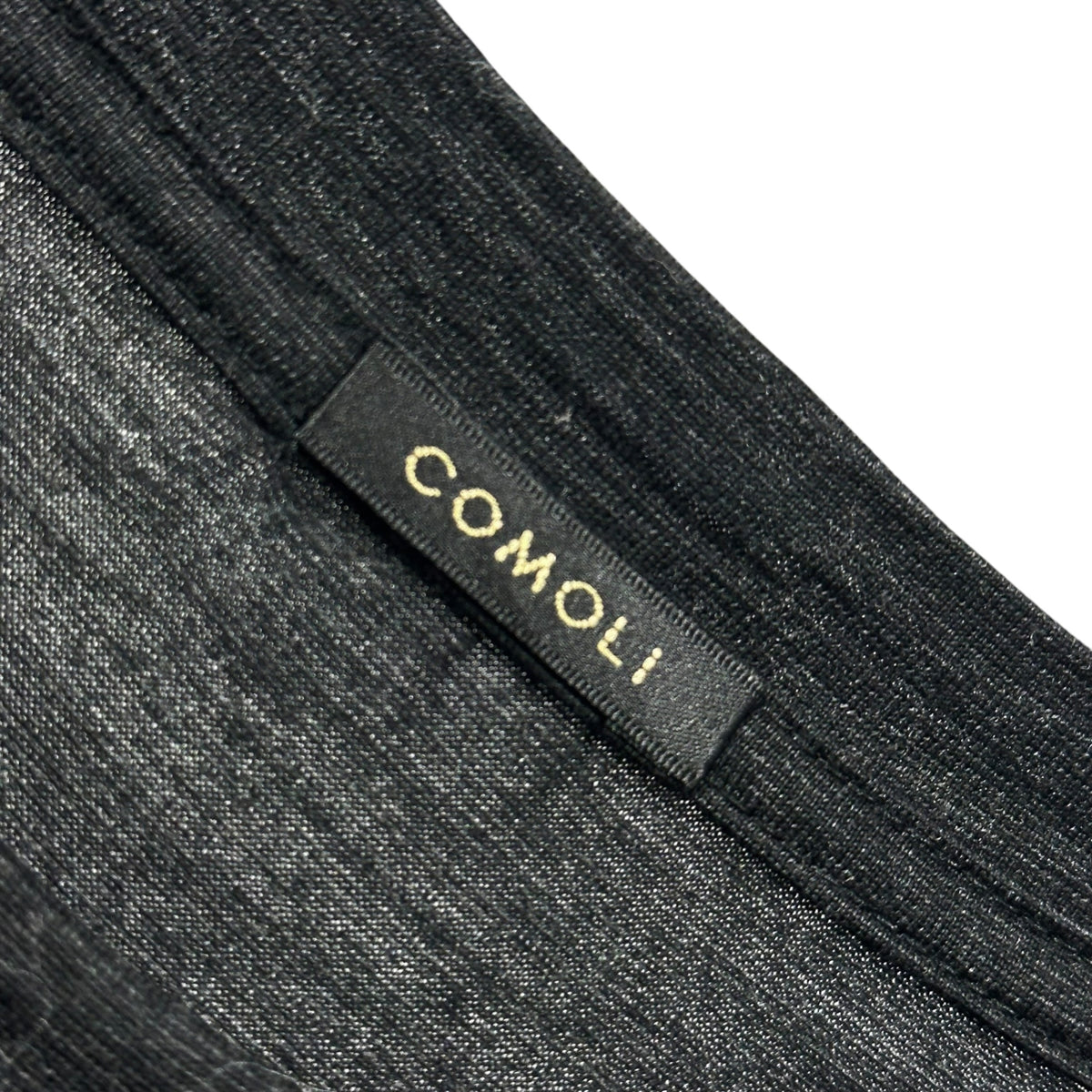 COMOLI(コモリ) 2024SS summer wool S/S T-shirt サマーウール 半袖 Tシャツ Z01-05023 2 チャコール