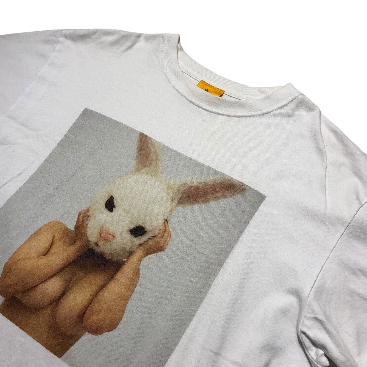 FR2(エフアールツー) 頭狂色情兎 セクシー プリント Tシャツ M ホワイト ウサギ RABBITS