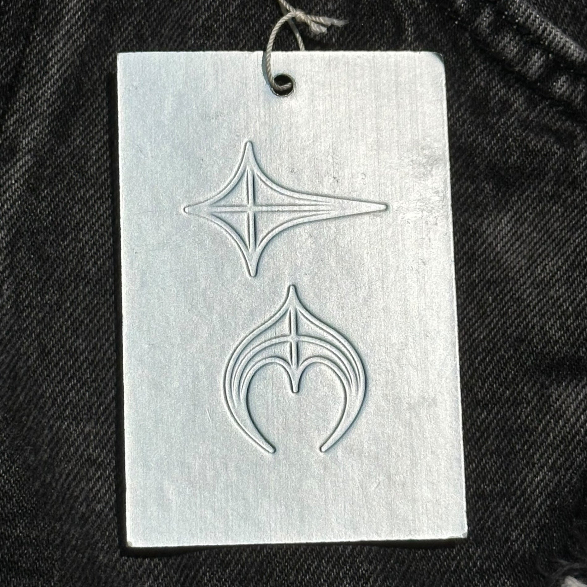 THUG CLUB(サグクラブ) 23AW Tribal Denim Pants トライバル デニム パンツ TC23PT0702 3 ブラック ワイド 国内正規品