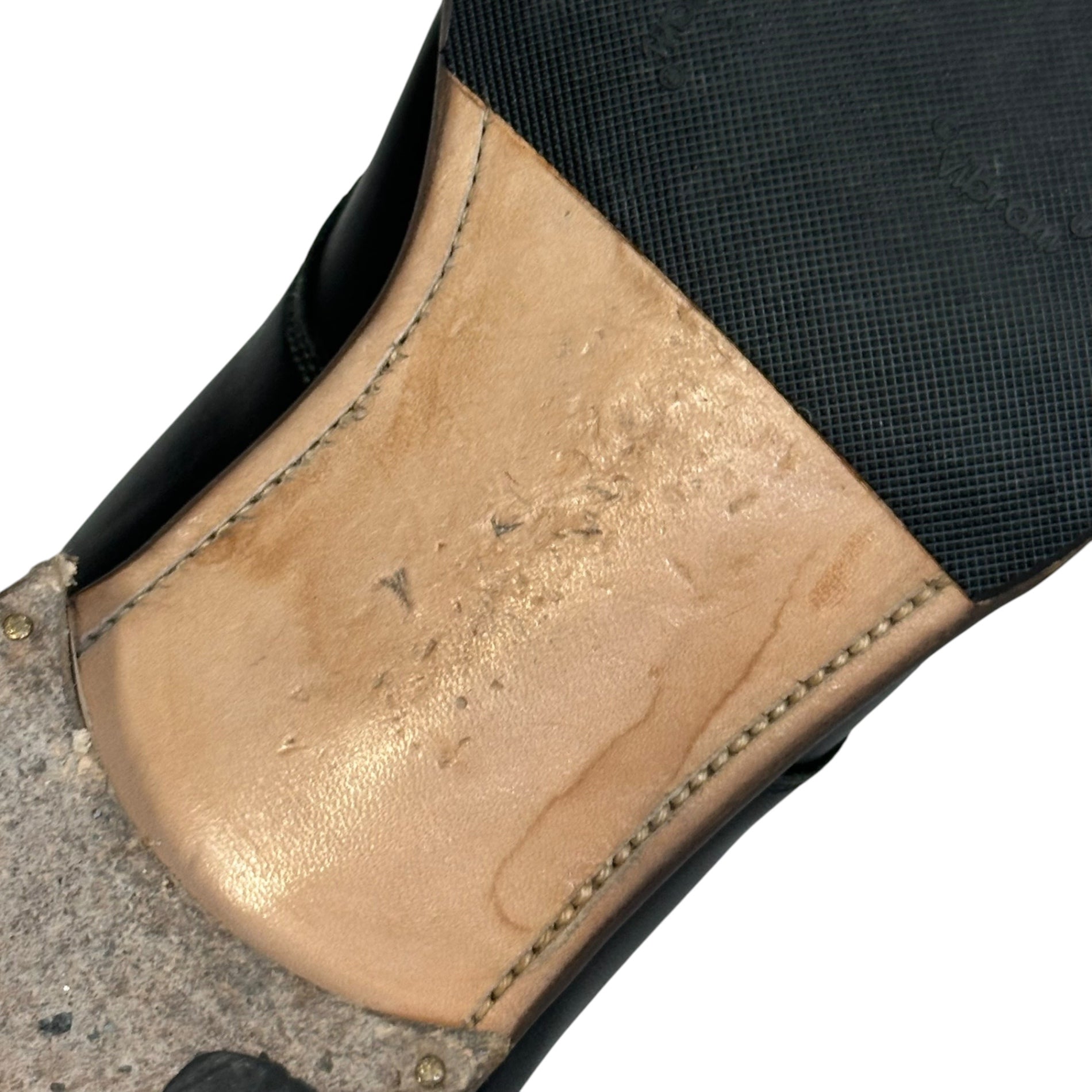 forme(フォルメ) Blucher plain toe 外羽根 プレーントゥ ダービー シューズ fm-708 4 1/2(約25.0cm) ブラック レザー 革靴