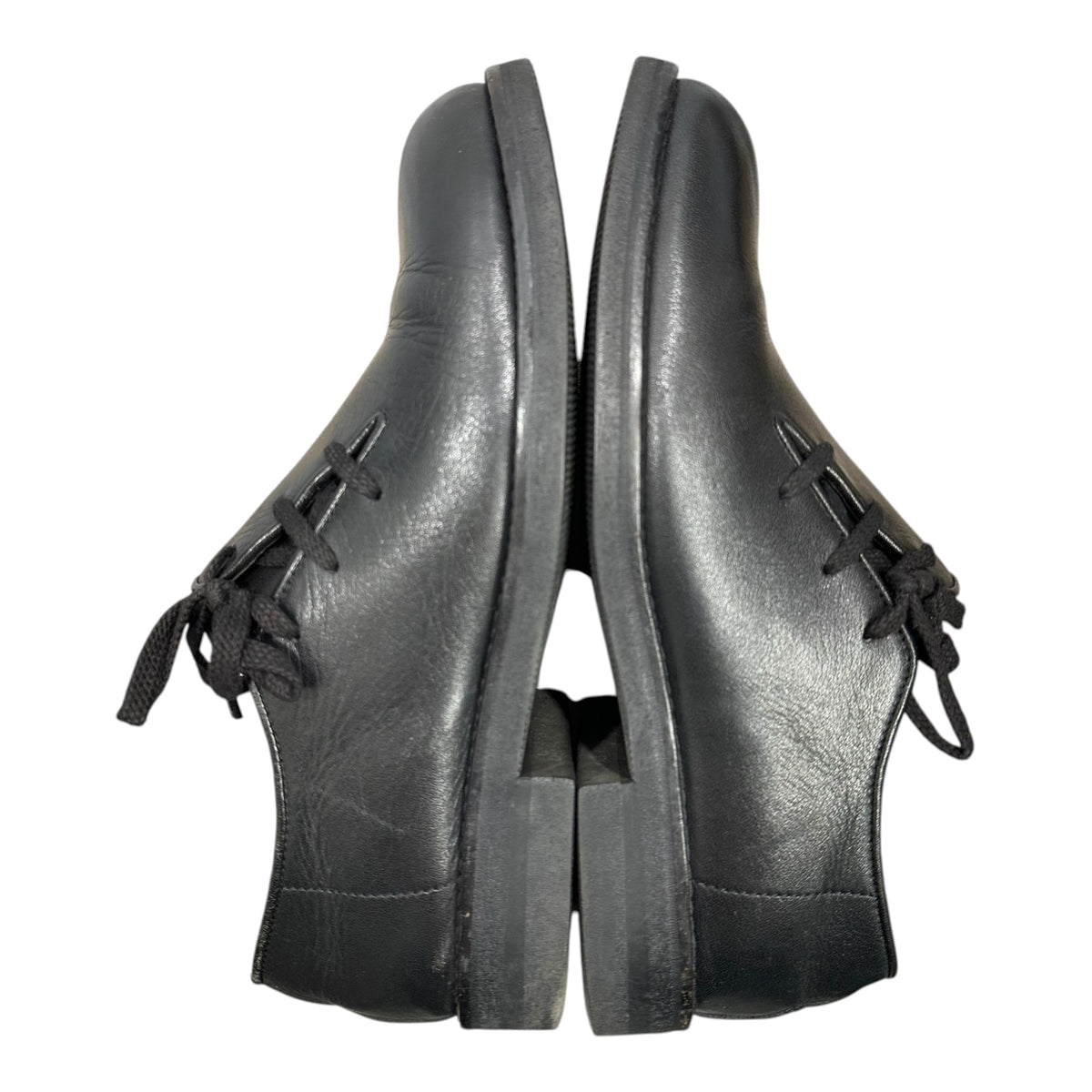 COMME des GARCONS HOMME PLUS(コムデギャルソンオムプリュス) 1980's Side-laced leather shoes サイド レースアップ レザー シューズ PK-05101 24.5cm ブラック 80年代 80's 最初期
