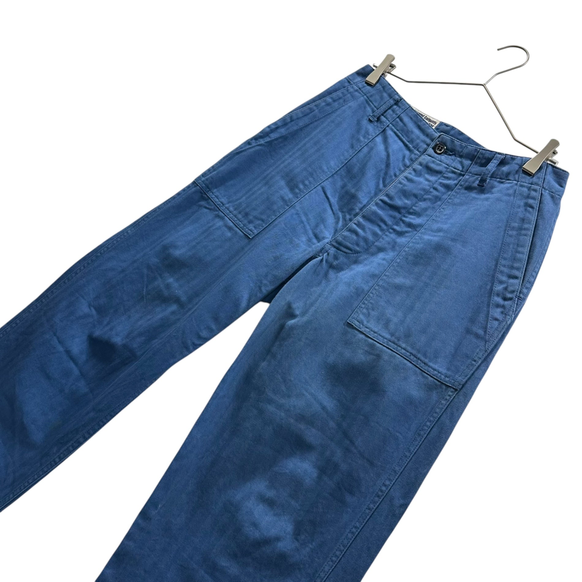 Engineered Garments(エンジニアードガーメンツ) WOKADAY Herringbone Work Pants ヘリンボーン ワーク パンツ S ブルー