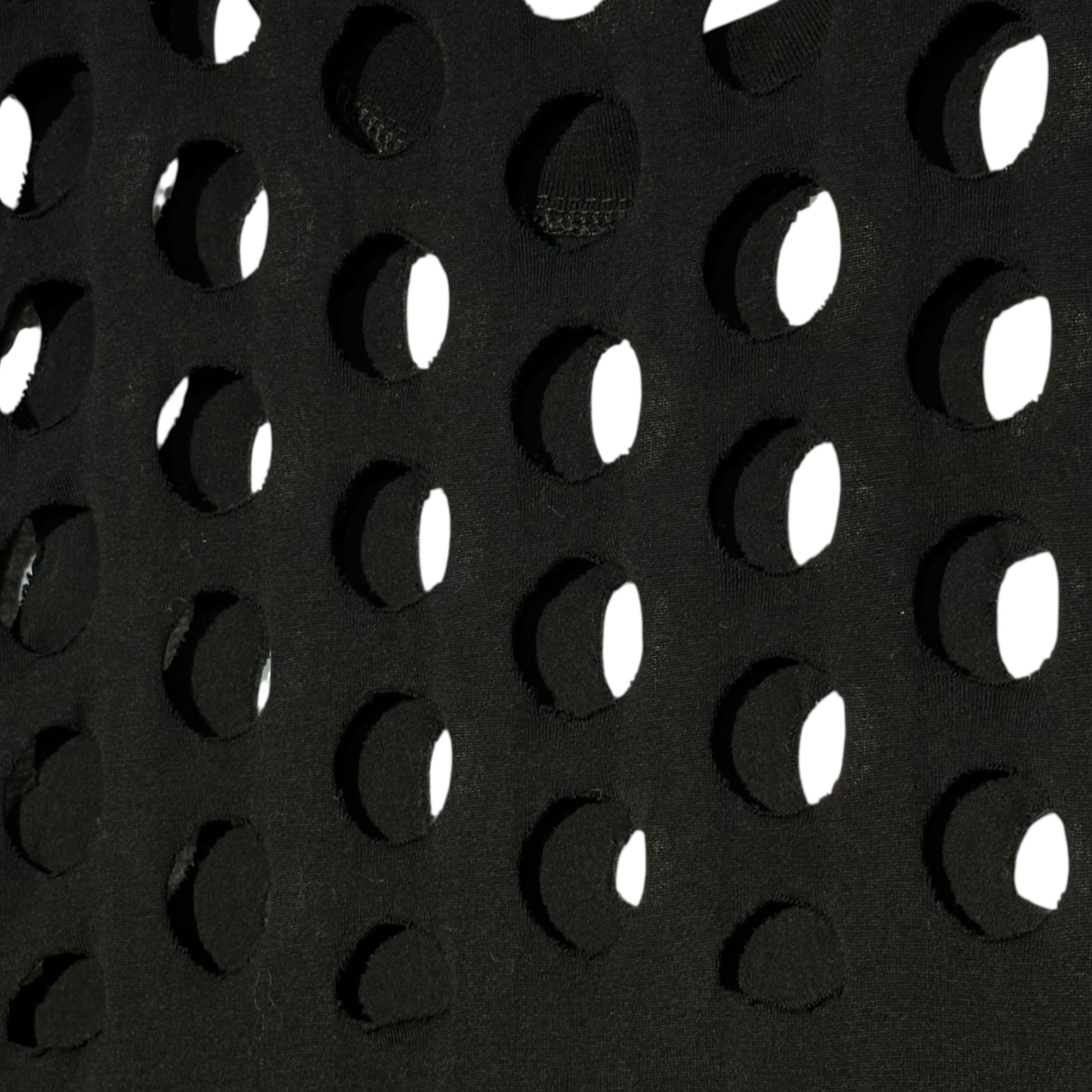 MAISON MARGIELA(メゾンマルジェラ) 20SS HOLES OVERSIZE T-SHIRT パンチホール オーバーサイズ Tシャツ S29GC0283 XS ブラック 男性着用可能