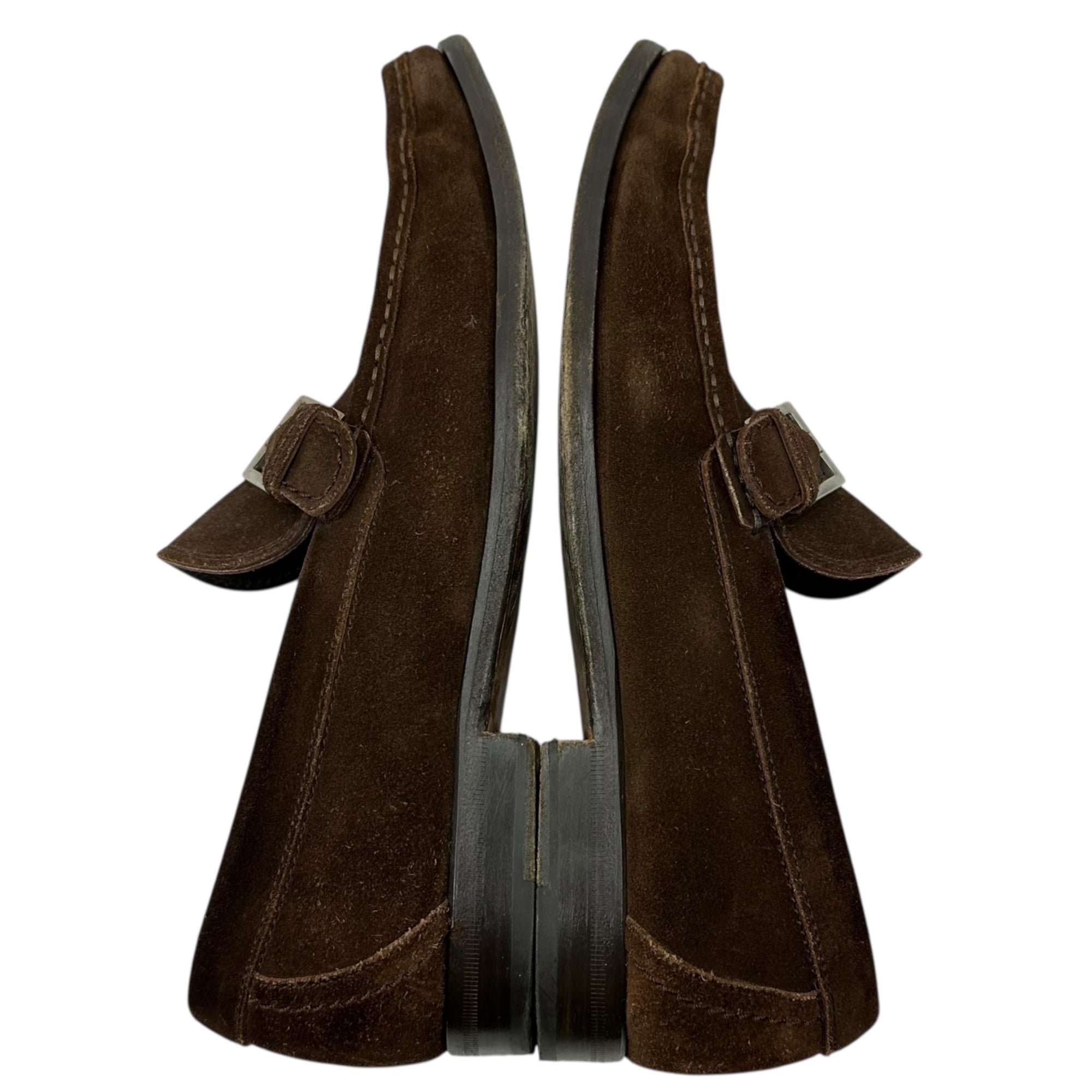 Salvatore Ferragamo(サルヴァトーレフェラガモ) Suede Leather Loafers スウェード レザー ローファー UR14681 7EE(25cm) ブラウン