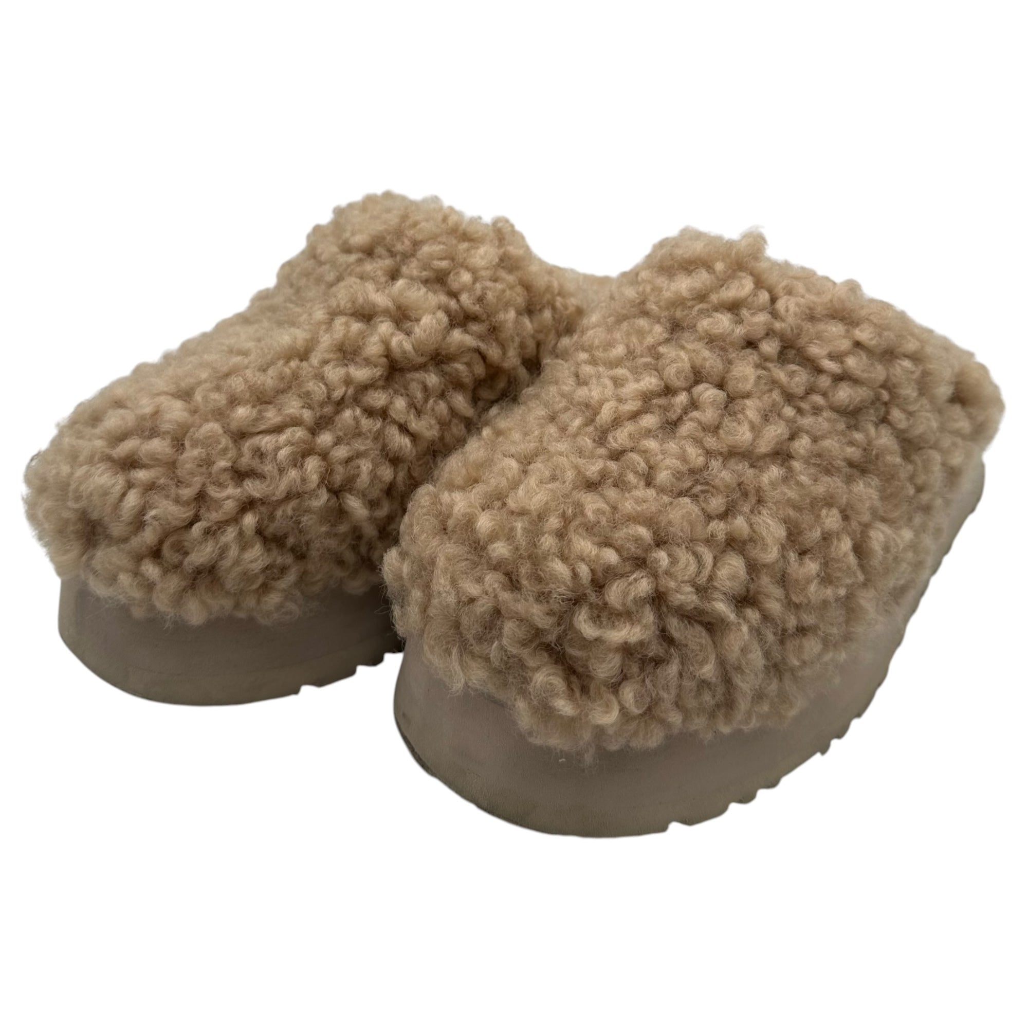 UGG(アグ) Maxi Curly Platform Sandal マキシ カーリー プラットフォーム プードル サンダル S/N1133171 24 ベージュ