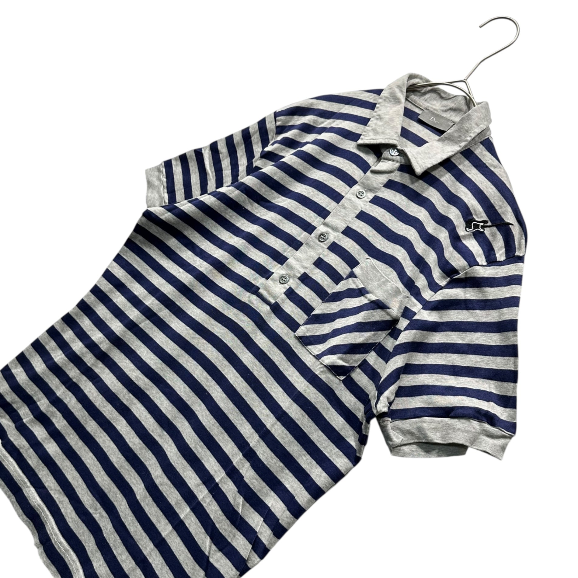 dior homme 05ss エディ期　ボーダー　ポロシャツ Dior HOMME(ディオールオム) 05SS by Hedi Slimane BECK Border Polo