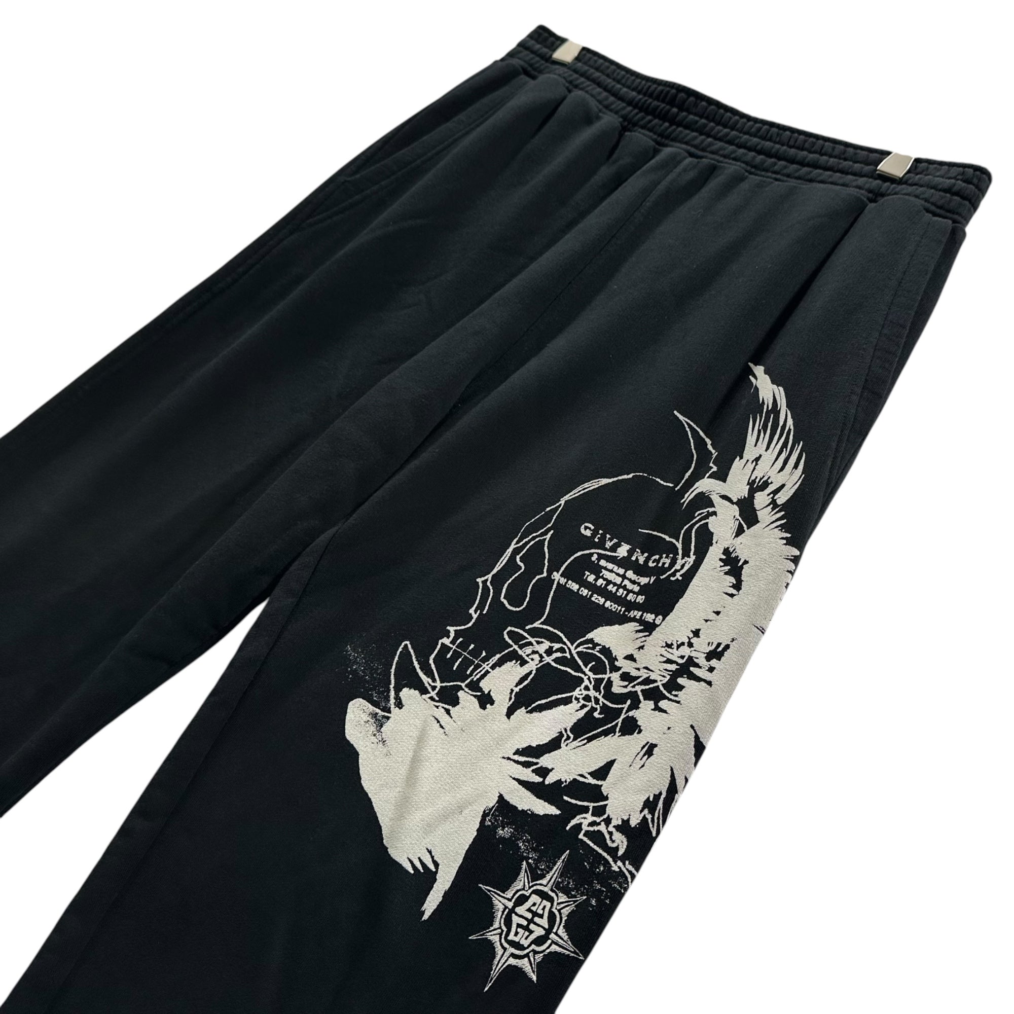 GIVENCHY(ジバンシィ) 2021AW Graphic Print Sweatpants グラフィック プリント スウェット パンツ BM50WS3Y6U L ブラック