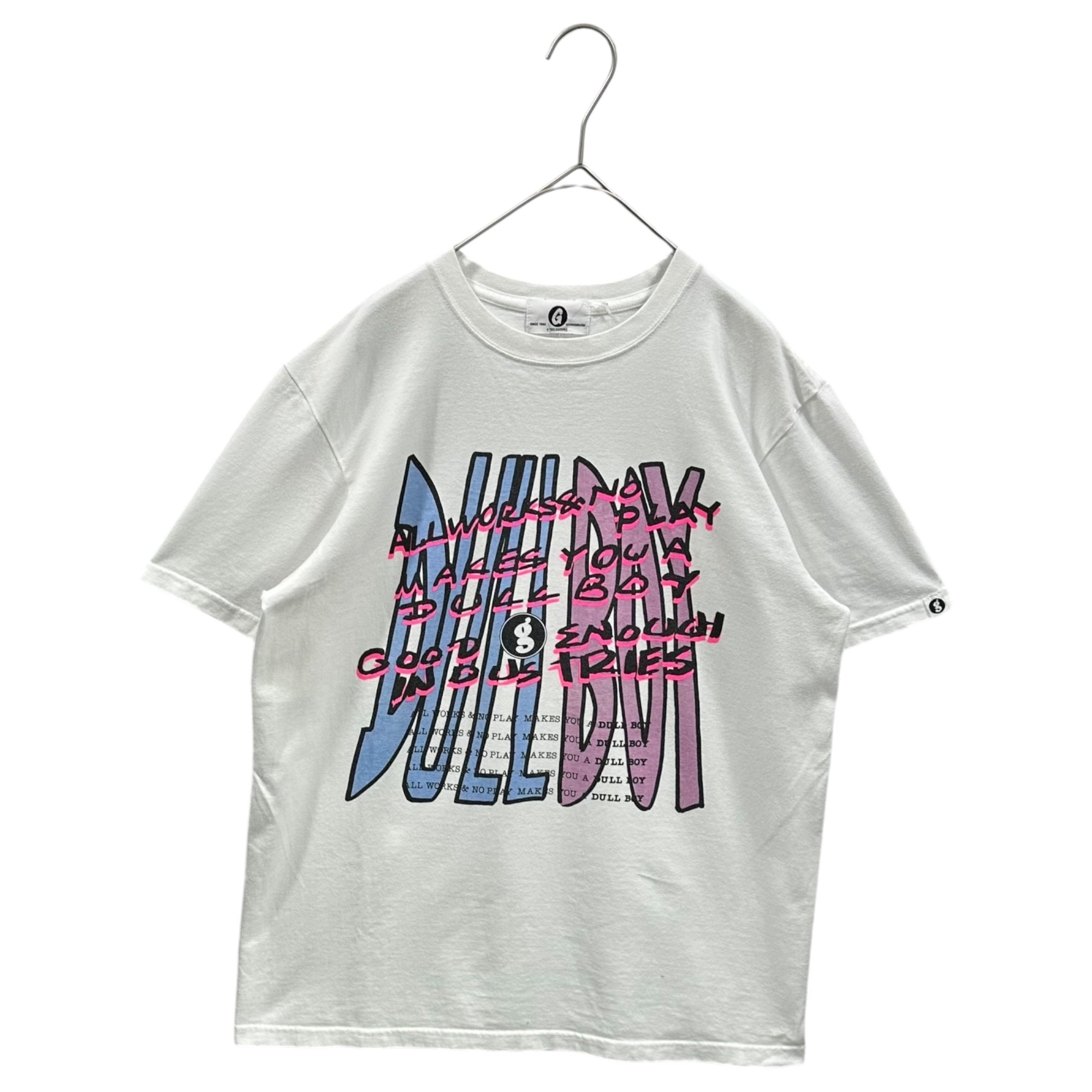 GOODENOUGH(グッドイナフ) 2014ss DULL BOY TEE Graphic s/s T-shirt グラフィック 半袖 Tシャツ L ホワイト×ピンク