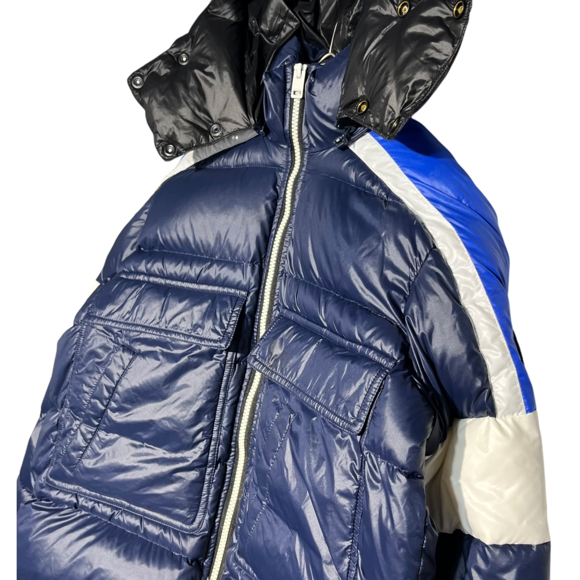 DIESEL(ディーゼル) Logo patch down jacket ロゴ ワッペン ダウン ジャケット 10(M程度) ネイビー