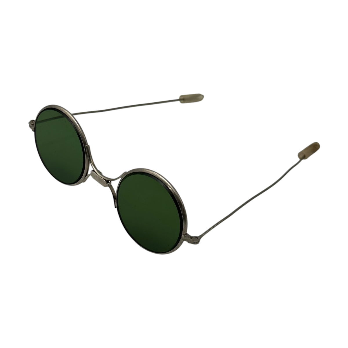 antique(アンティーク) 1920~'s X-Bridge Metal Frame Sunglasses エックスブリッジ メタル フレーム サングラス シルバー マイナスネジ使用