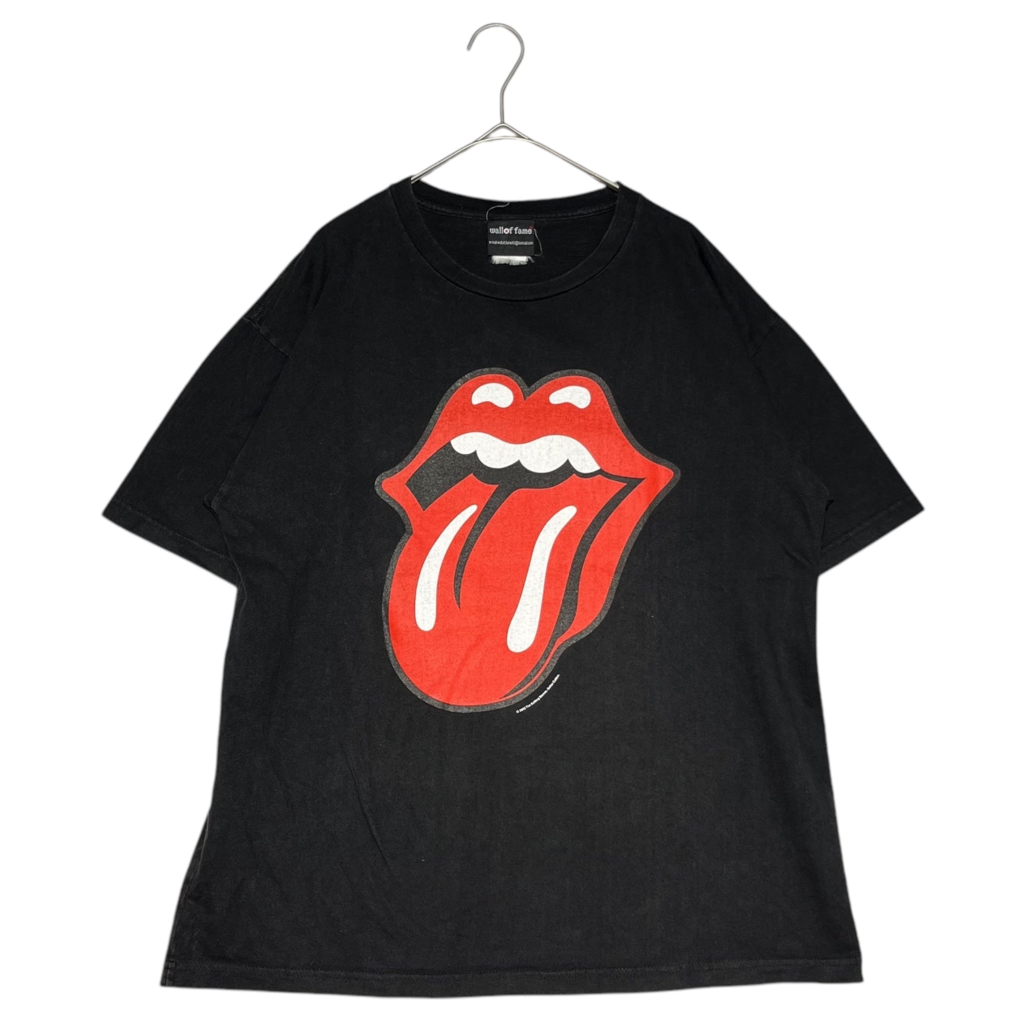 VINTAGE(ヴィンテージ) 02's The Rolling Stones BAND T-SHIRT ローリングストーンズ バンド Ｔシャツ Ｌ ブラック ©︎2002 wall of fame