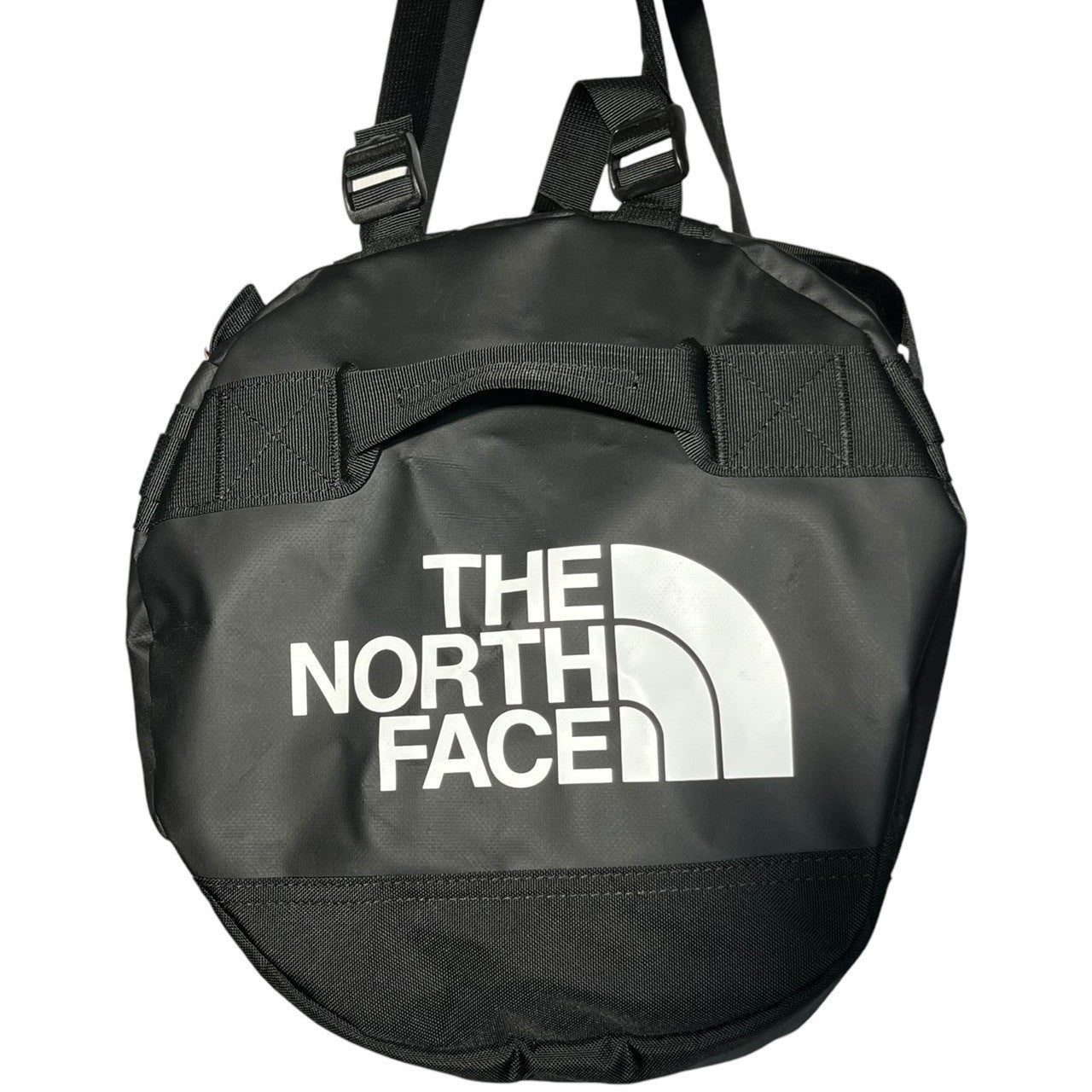 SUPREME×THE NORTH FACE(シュプリーム×ノースフェイス) 19SS Arc Logo Small Base Camp Duffle Bag ロゴ スモール ベース キャンプ ダッフル バッグ NF0A3KZ6 ブラック ボストン 旅行 スポーツ