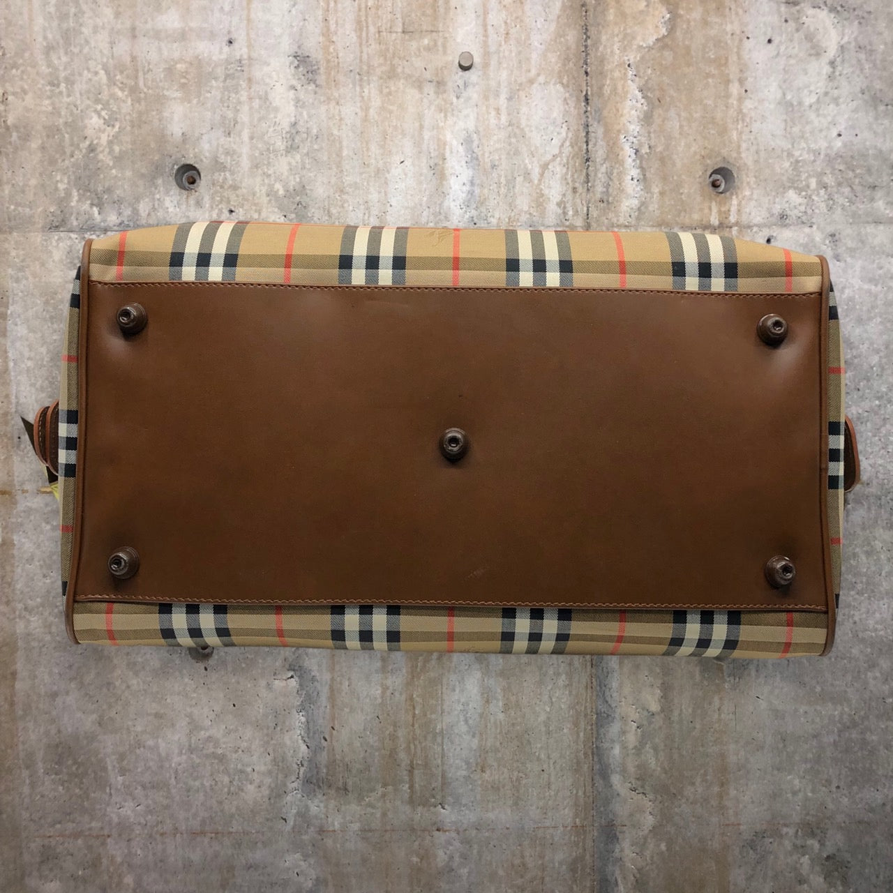 BURBERRY(バーバリー) ロゴノヴァチェックボストンバッグ/旅行鞄 