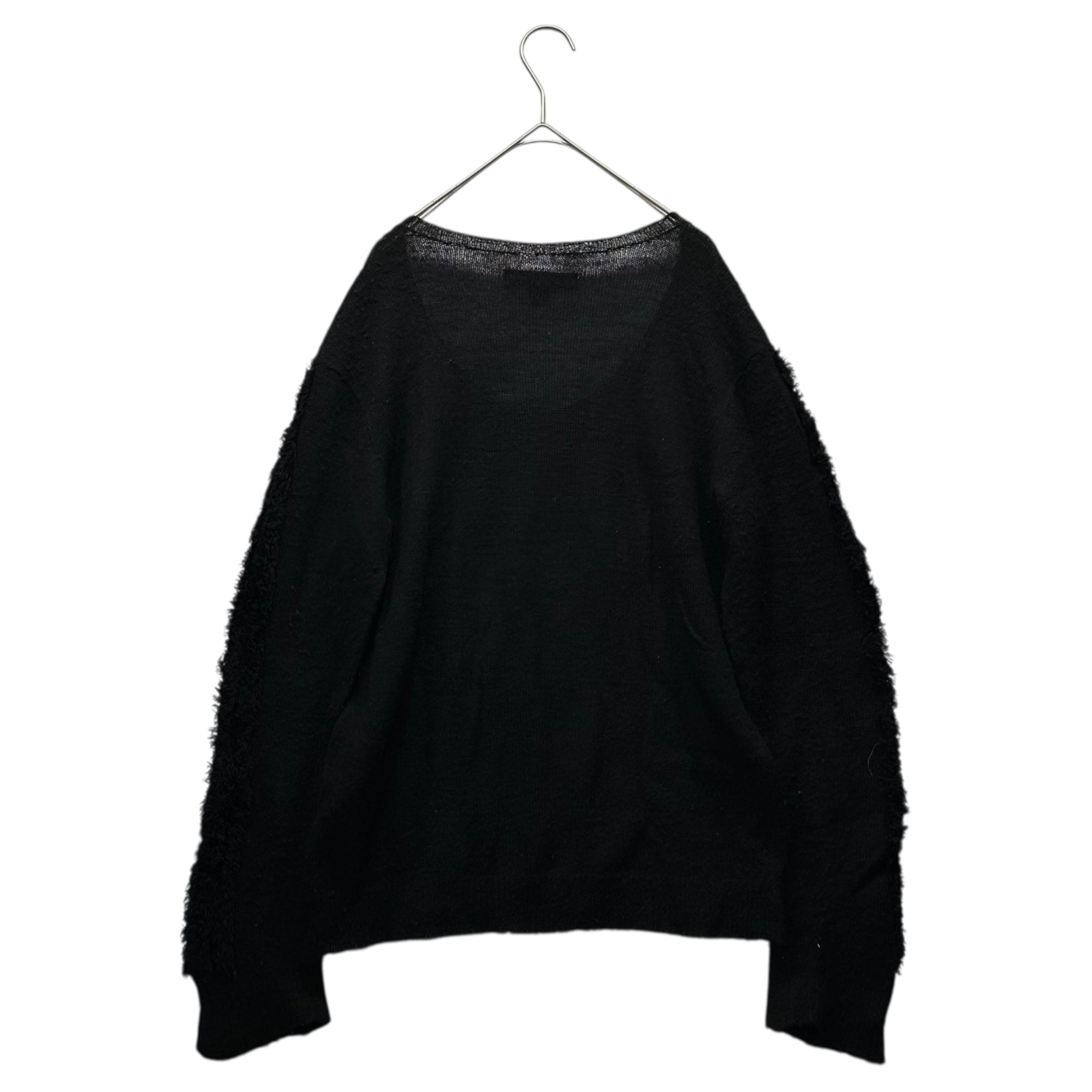 Y-3(ワイスリー) Sleeve Fringe Decorated L/S Knit 袖 フリンジ 装飾 長袖 ニット M ブラック