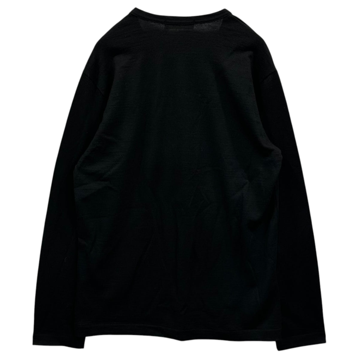 COMME des GARCONS(コムデギャルソン) 1991AW Basic Wool L/S Cut-And-Sewn ベーシック ウール 長袖 カットソー GT-050120 FREE ブラック AD1991 男性着用可能