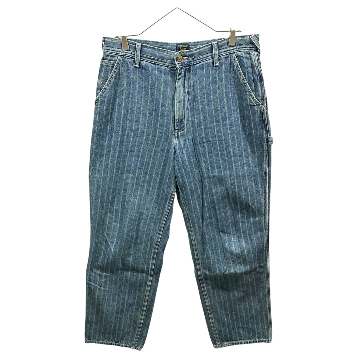 LEE×PAUL SMITH(リー×ポールスミス) 2025SS Wabash Chore Coverall ＆ Work Pants ウォバッシュチョア カバーオール ＆ ワーク パンツ LB0585 LB0586 L ライトインディゴ セットアップ 上下セット ストライプ