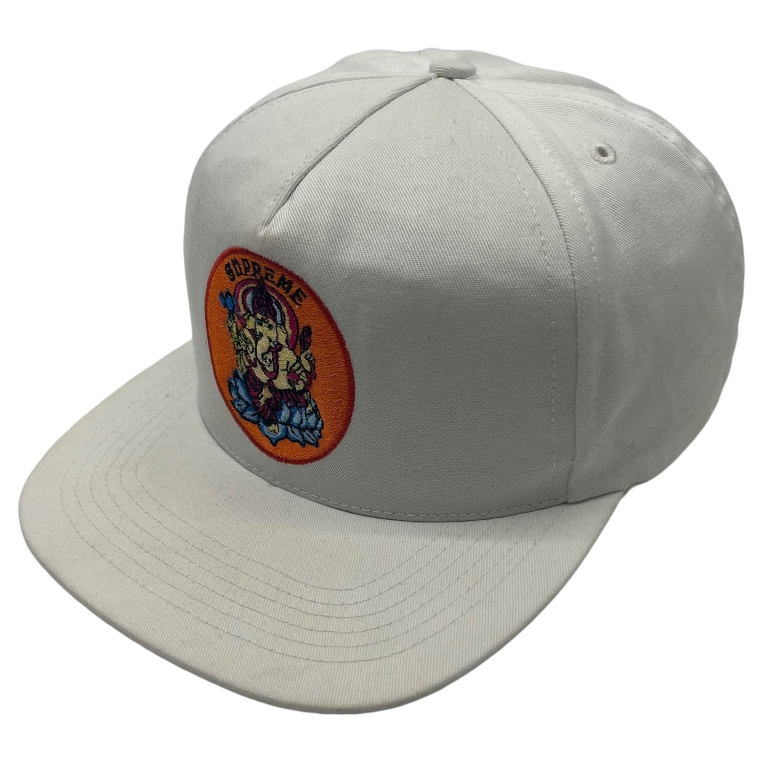 SUPREME(シュプリーム) 18SS Ganesh 5-Panel ガネーシュ 5パネル スラップバック キャップ ホワイト