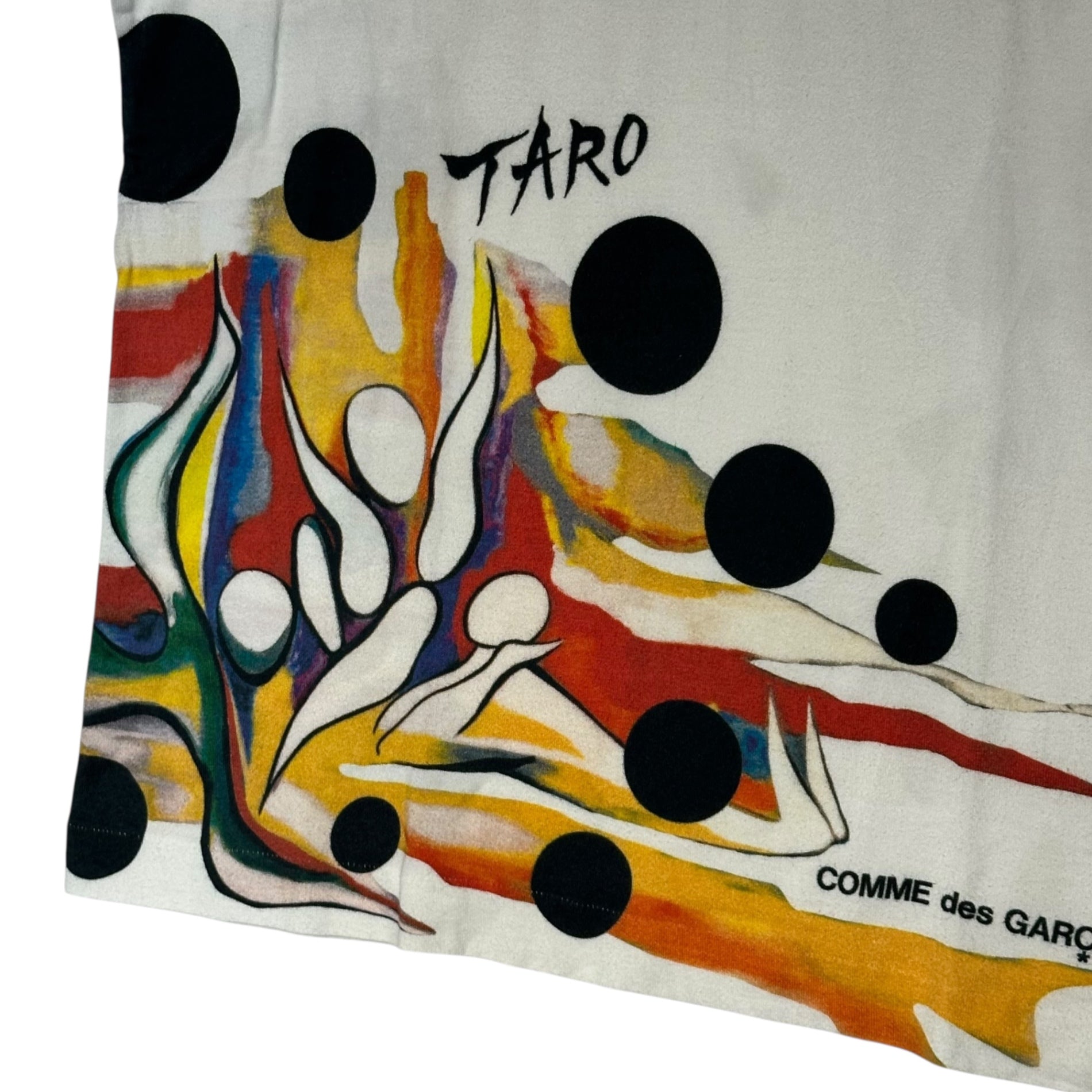 COMME des GARCONS × Taro Okamoto(コムデギャルソン × 岡本太郎) 12AW Taro Okamoto Painting Print T-shirt 岡本太郎 絵画 プリント Tシャツ OJ-T013 L ホワイト×レッド AD2012 男性着用可能