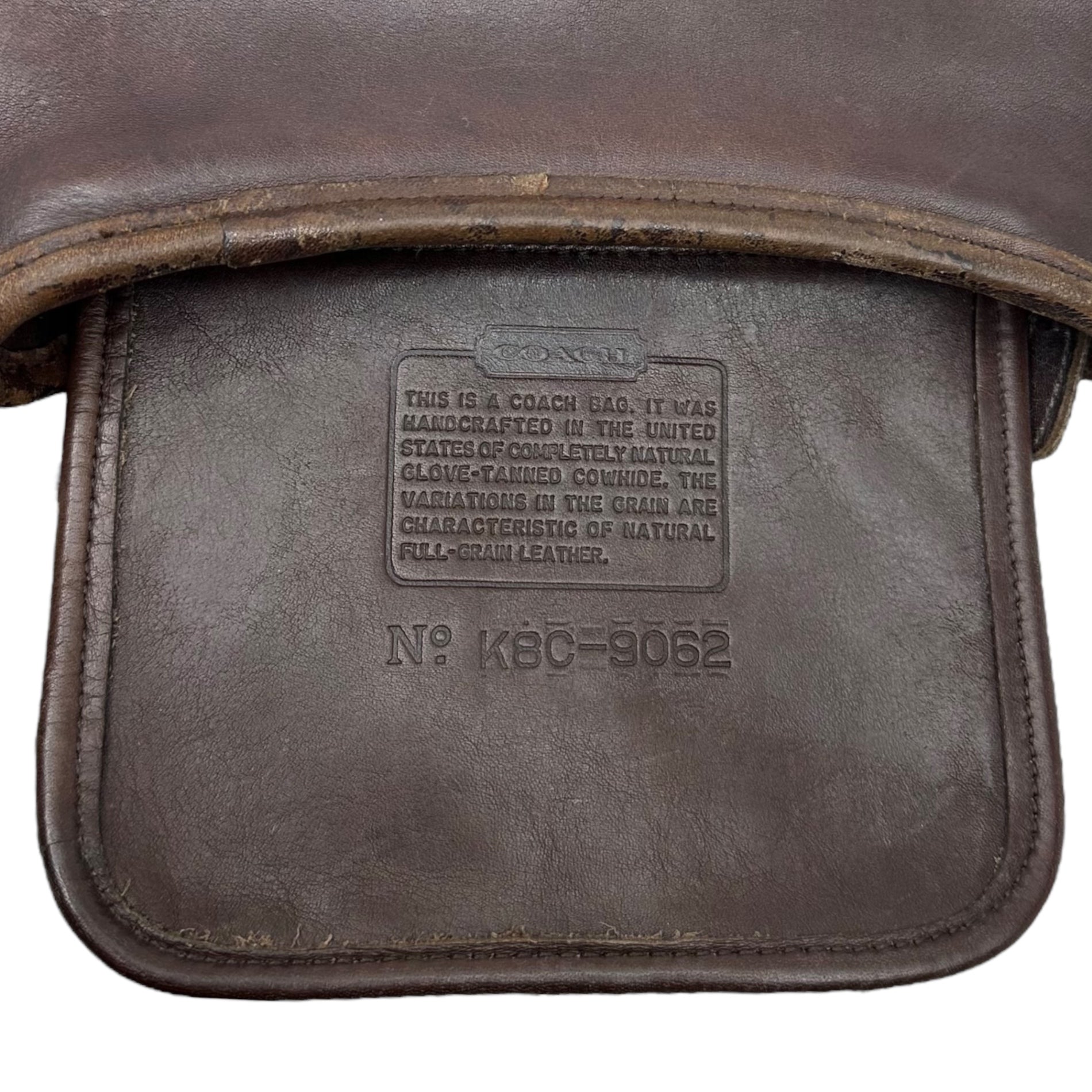 OLD COACH(オールドコーチ) Vintage Leather Shoulder Succotch Bag ヴィンテージ レザー ショルダー サコッシュ バッグ ダークブラウン