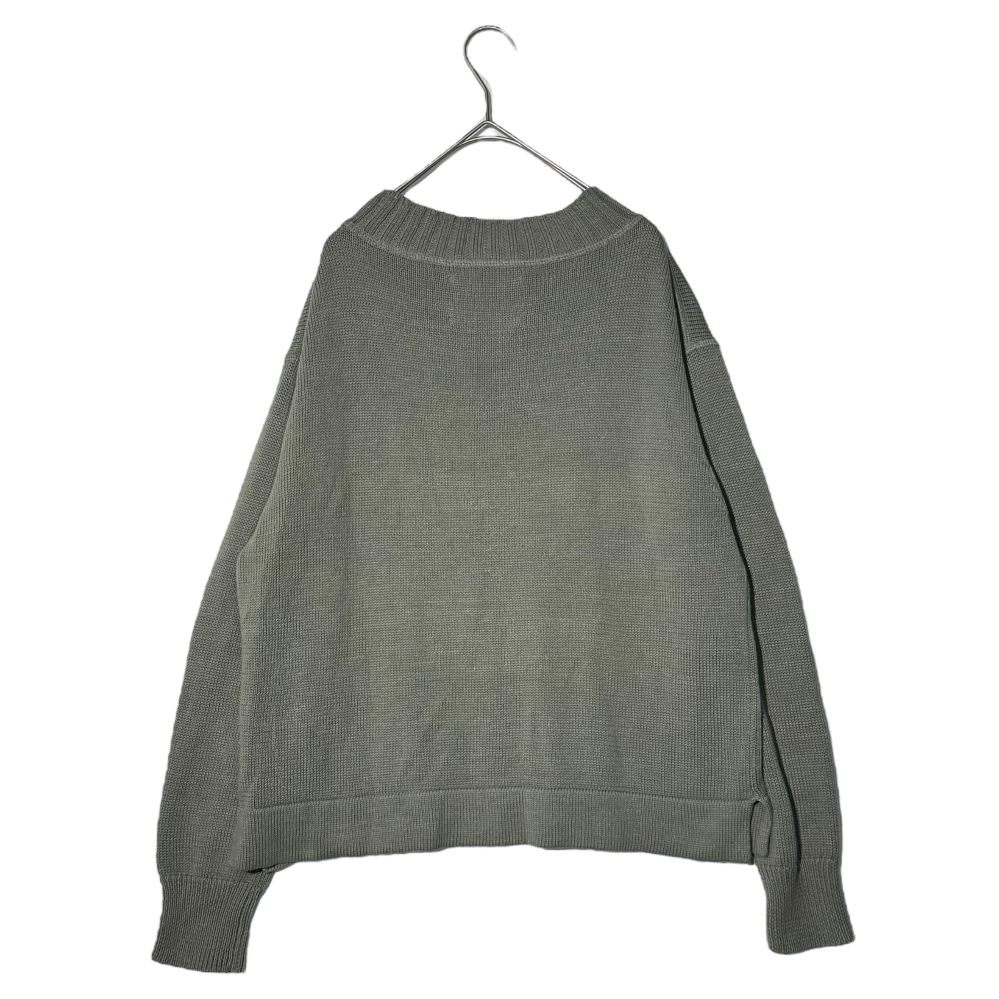 MHL.(マーガレットハウエル) TWISTED COTTON LINEN KNIT ツイスト コットン リネン ニット 595-3263502 2(M程度) グリーン
