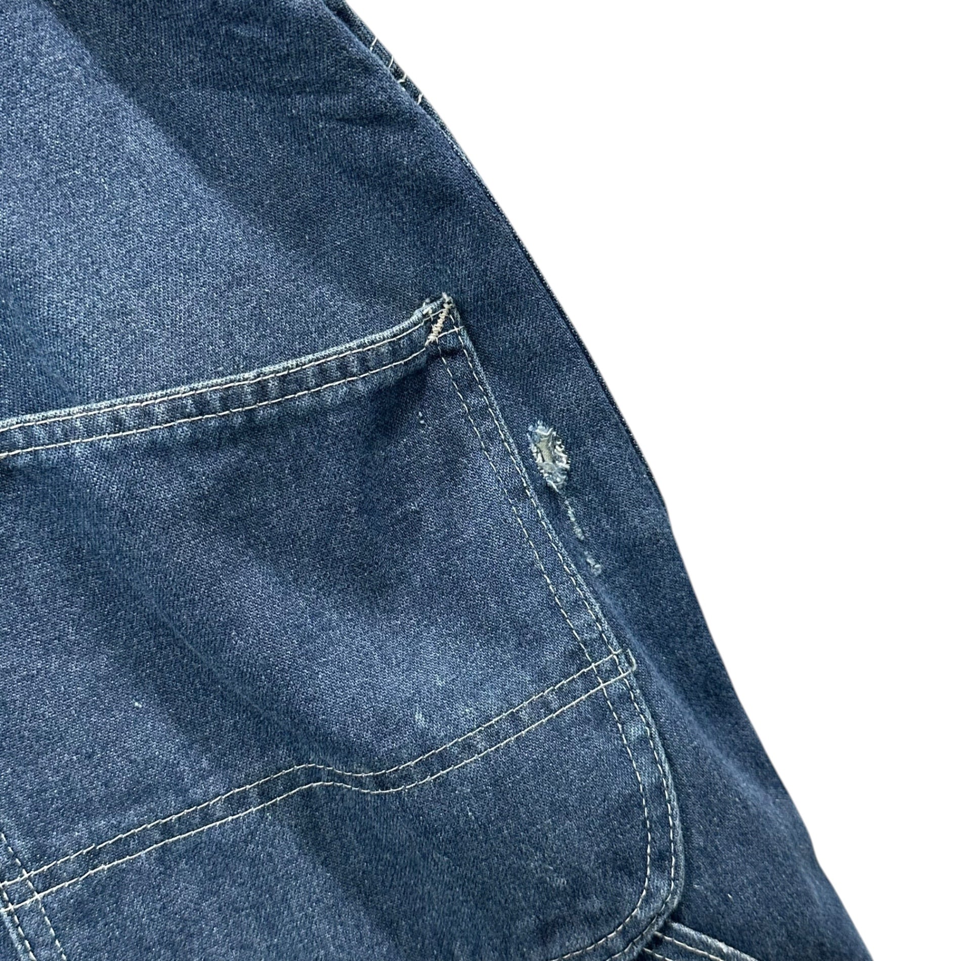 SEARS(シアーズ) 70's USA made Tradewear perma prest Denim overalls デニム オーバーオール 38×30 インディゴ 70年代～ ヴィンテージ USA製