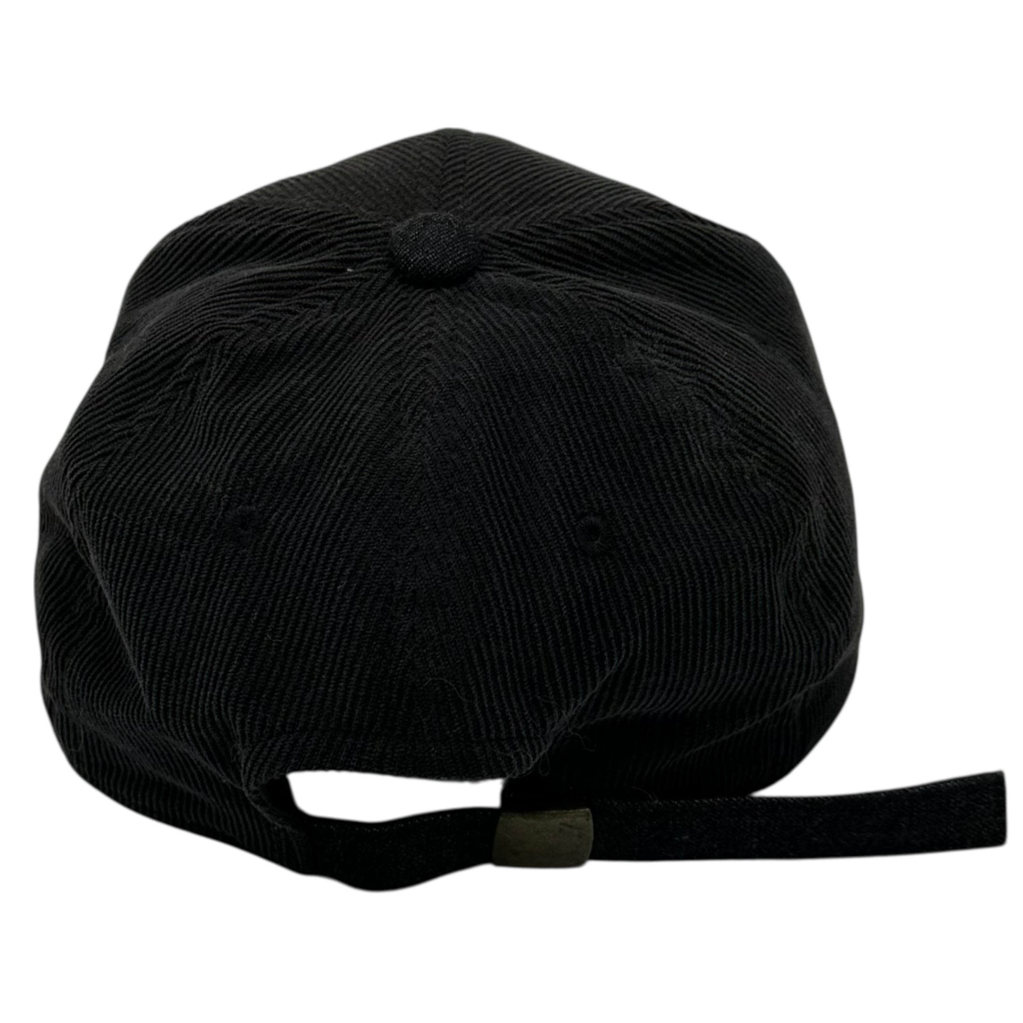 HOLLYWOOD RANCH MARKET(ハリウッドランチマーケット) H.R.REMAKE H Logo Corduroy Denim Panel Snapback Cap H ロゴ コーデュロイ デニム 切替 スナップバック キャップ ブラック 帽子
