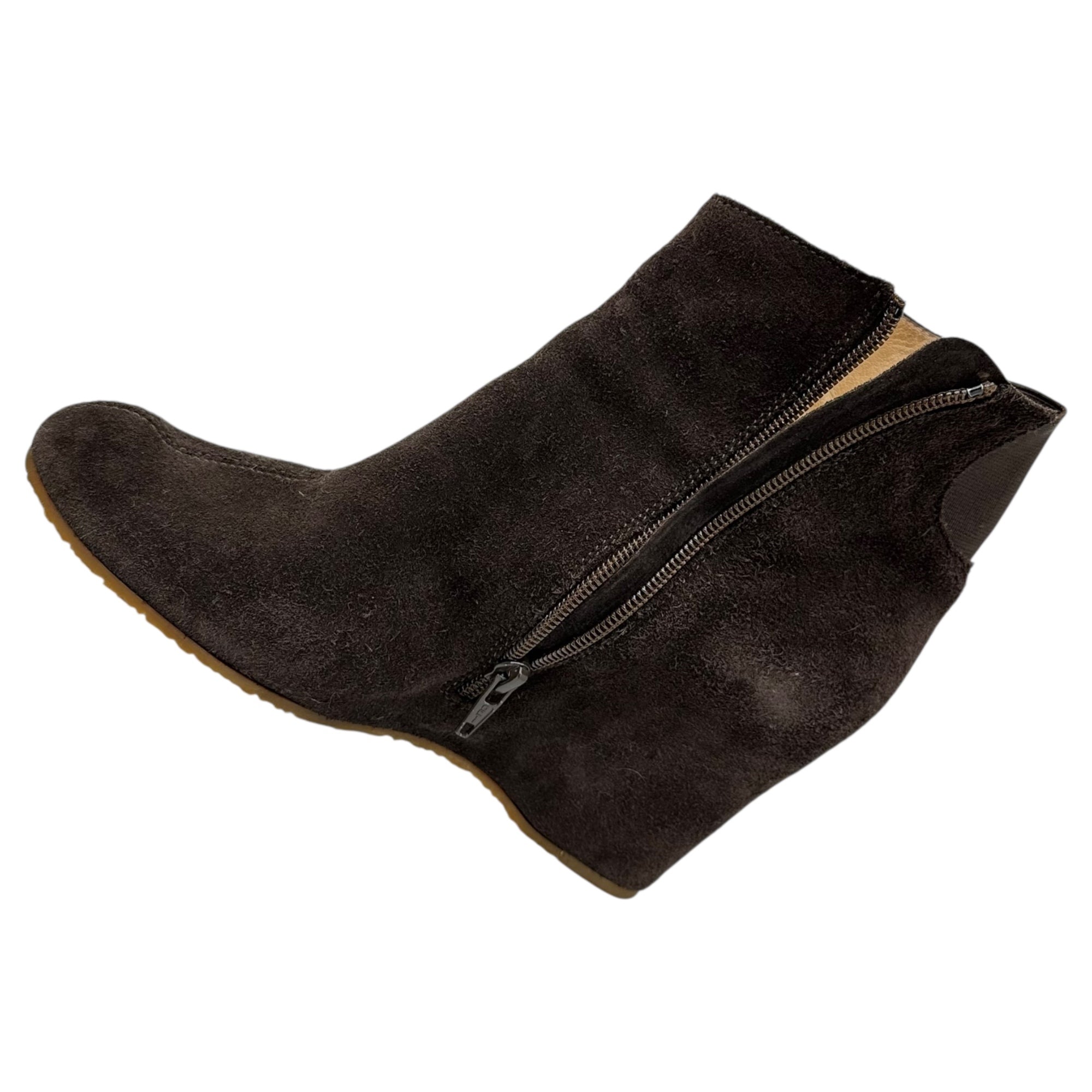 MM6 Maison Margiela(エムエムシックス) Wedge Sole Heel Suede Bootie ウェッジ ソール ヒール スウェード ブーティ 38(24cm程度) ブラウン ブーツ