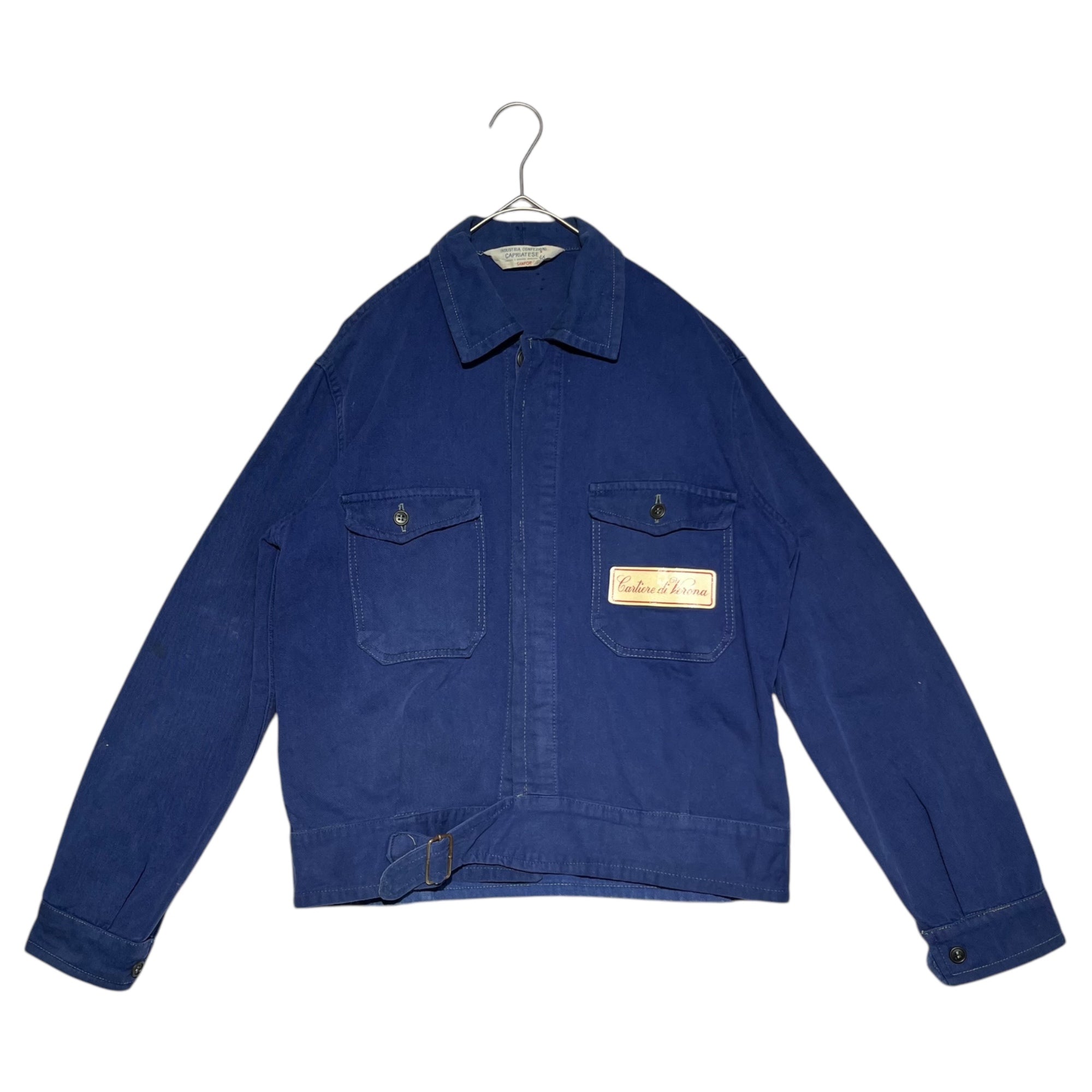 Euro vintage(ヨーロッパヴィンテージ) VINTAGE TRUCKER WORK JACKET ヴィンテージ トラッカー ワーク ジャケット LM9311 46 ブルー CAPRIATESE製 Cartiere Saci